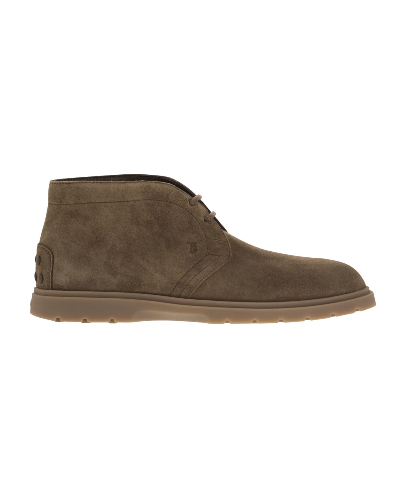 Tod's Suede Leather Boots - Beige