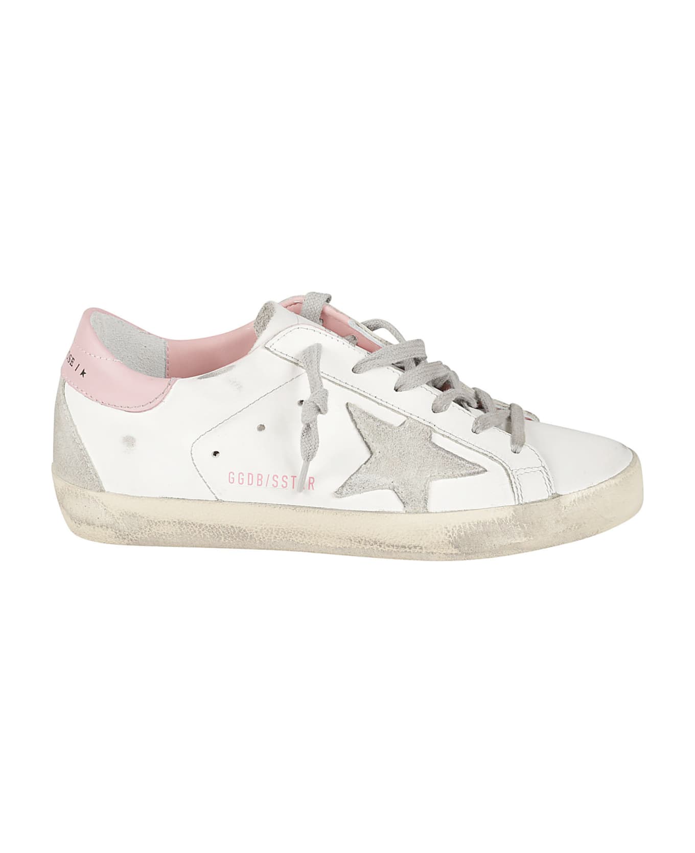 Golden Goose Ball Star Sneakers - White, pink