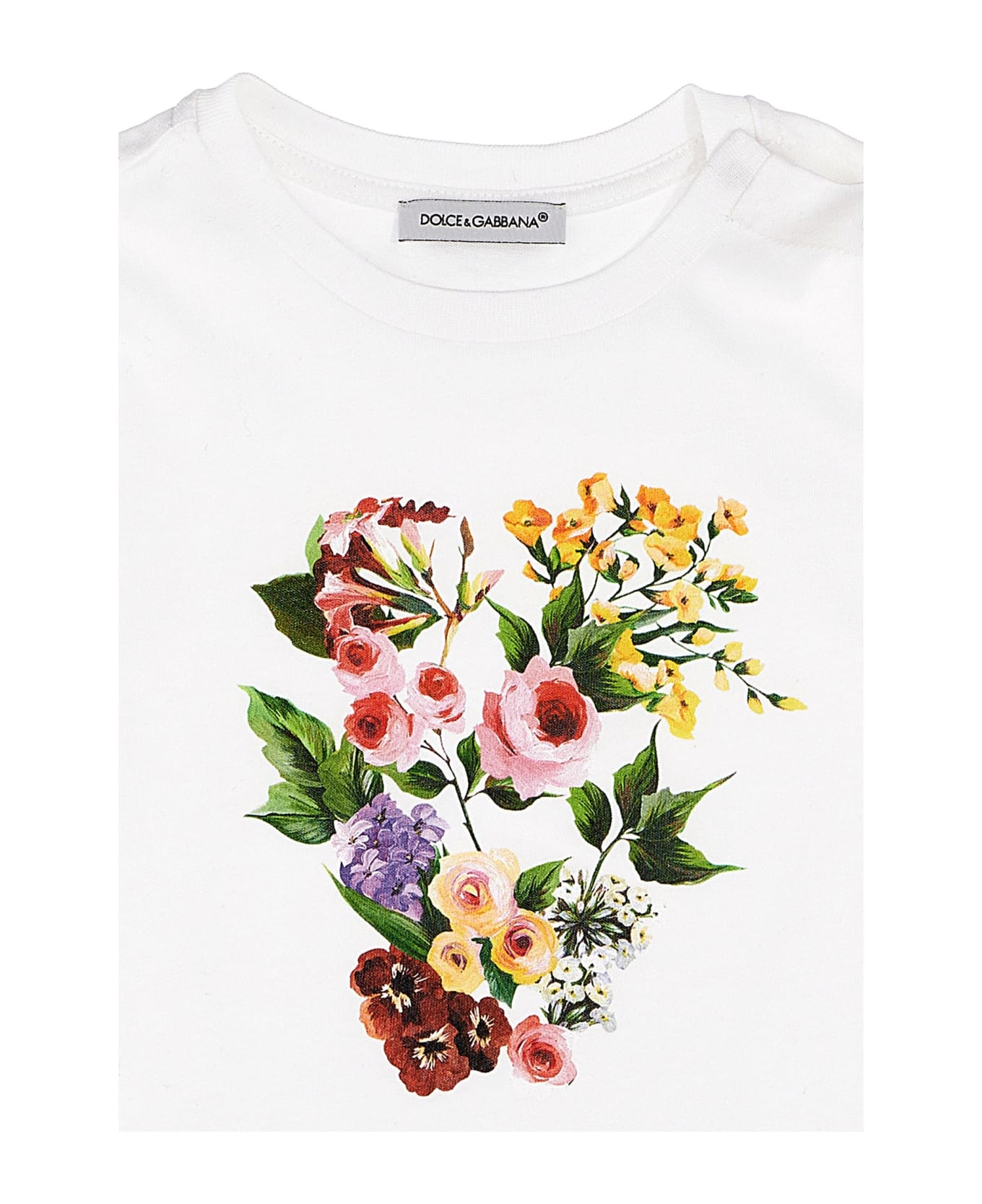 Dolce & Gabbana Printed T-shirt - White Tシャツ＆ポロシャツ