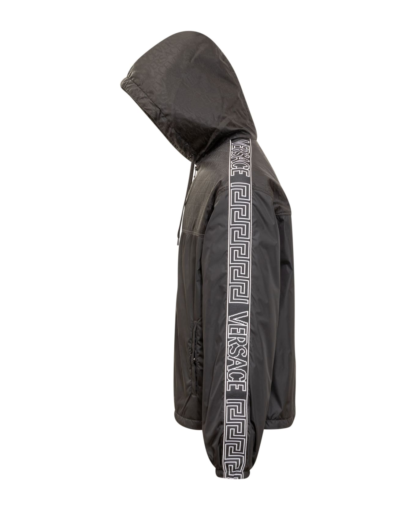 Versace Black Nylon Jacket - NERO