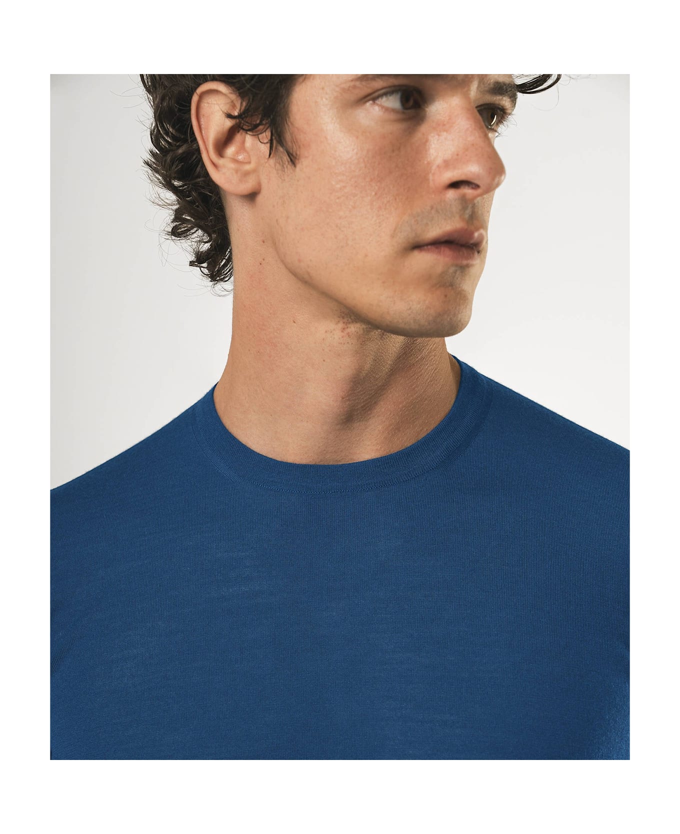 Larusmiani Crewneck Roquebrune T-Shirt - Blue