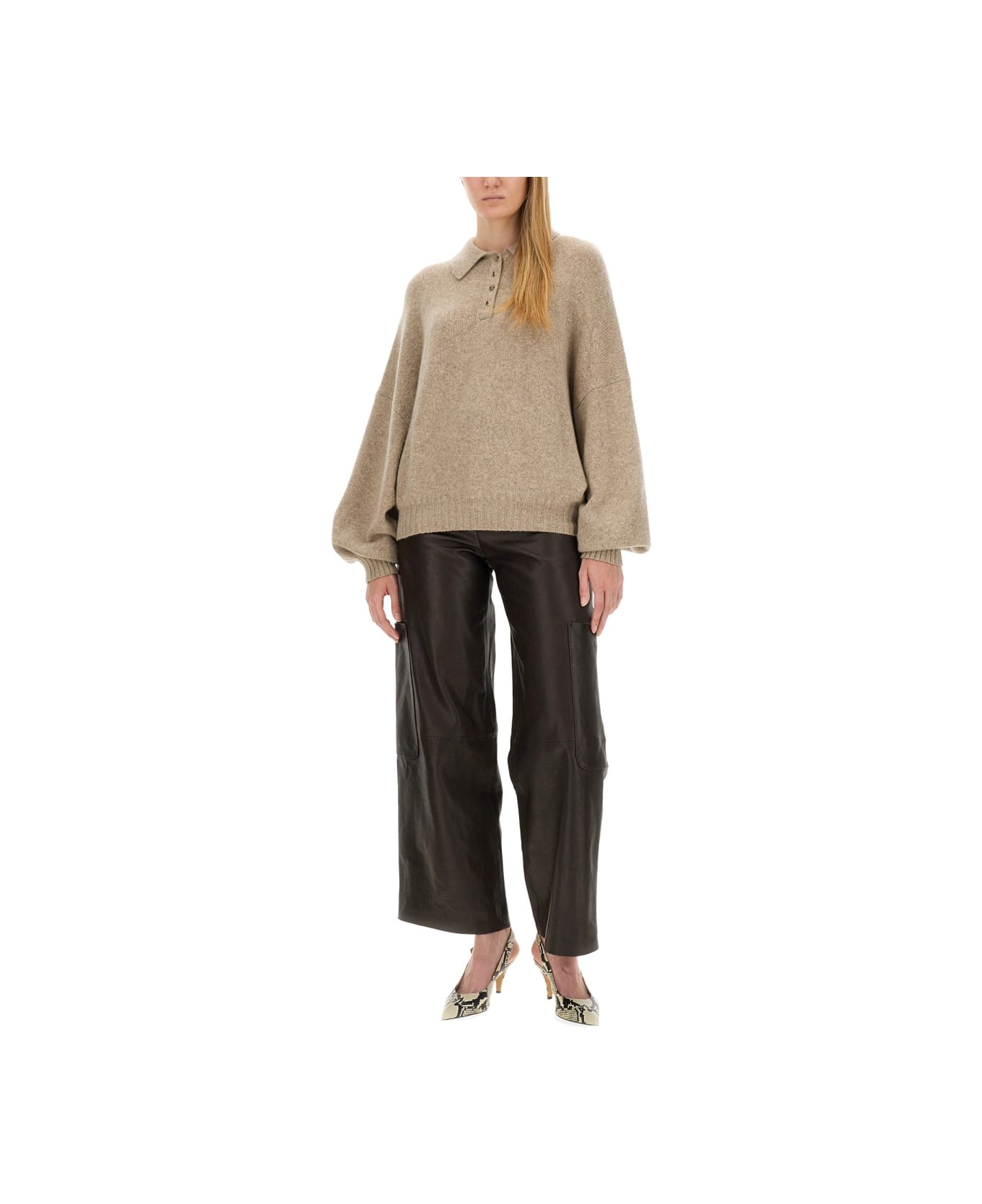 Khaite Sweater The Rene - BROWN