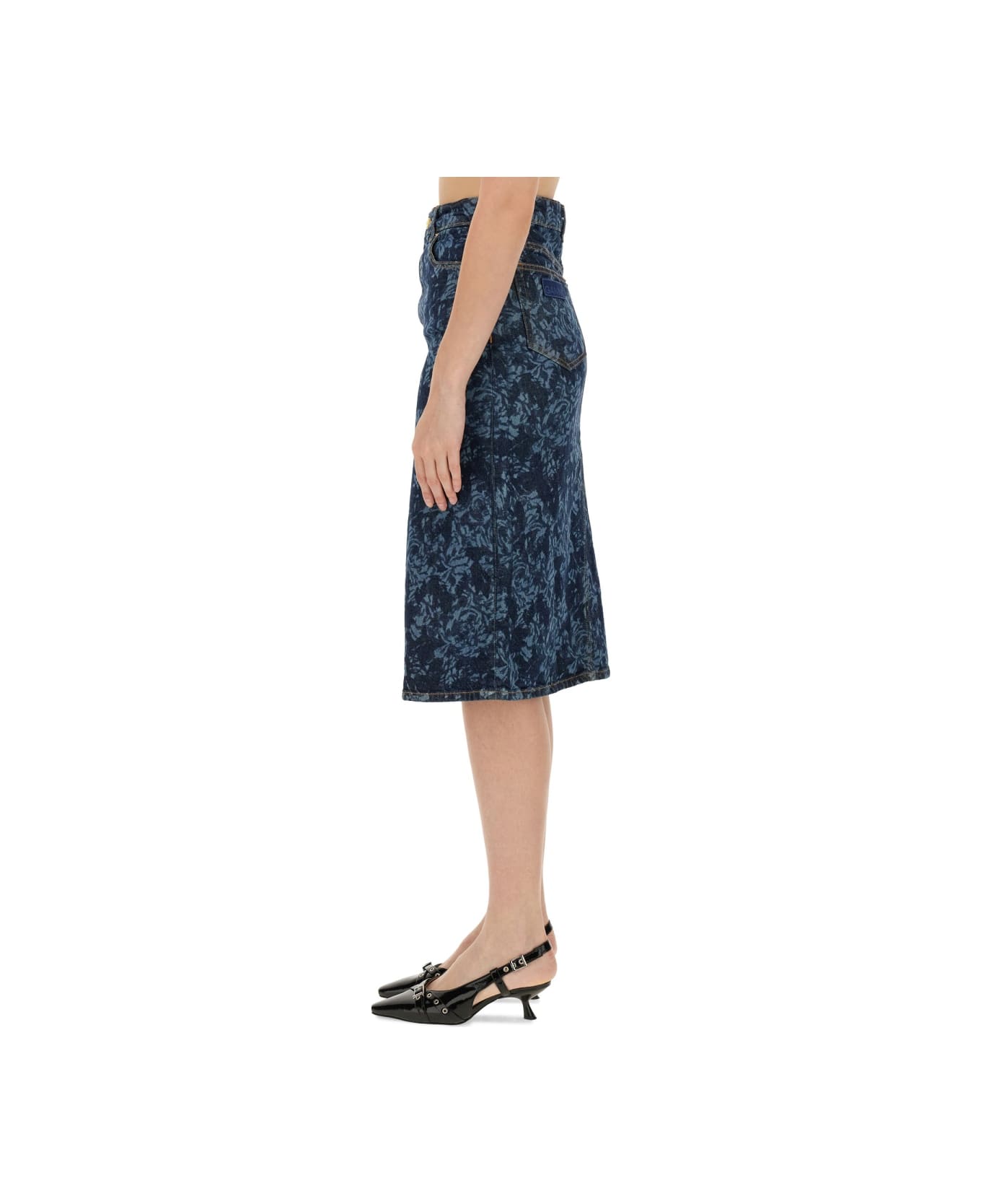 Ganni Midi Skirt - DENIM