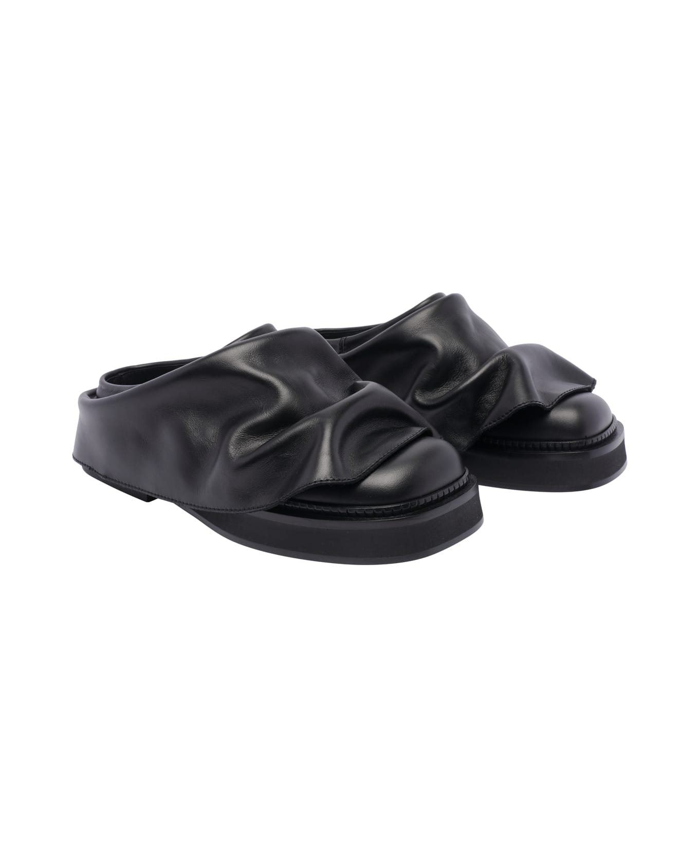 The Attico Mini Robin Sabot - Black