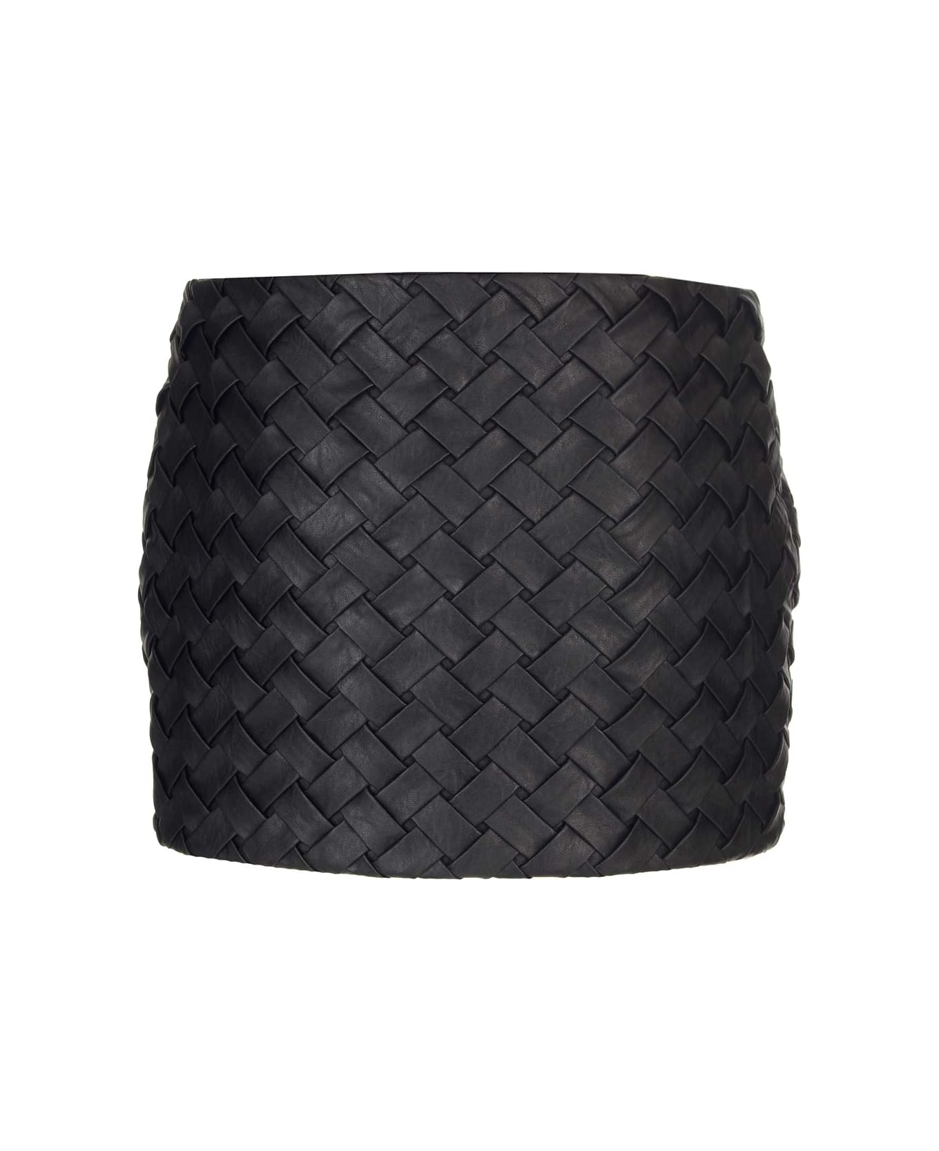 Rotate by Birger Christensen Black Woven Miniskirt - Black