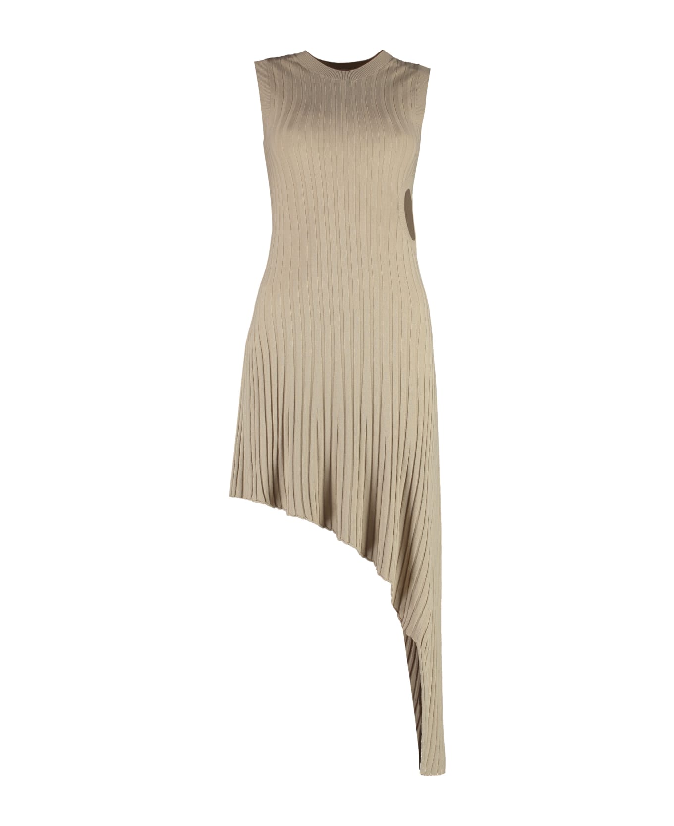 Stella McCartney Technical Rib Knit Dress - Sand