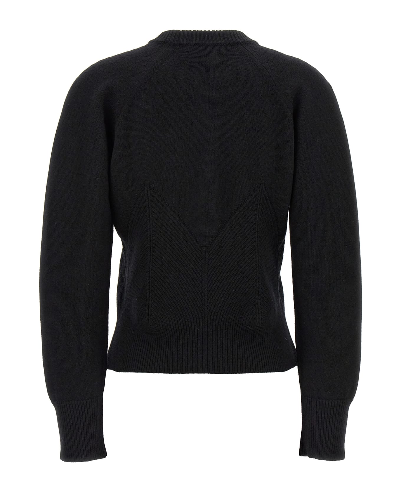 Alexander McQueen Chevron Corset Sweater - Black