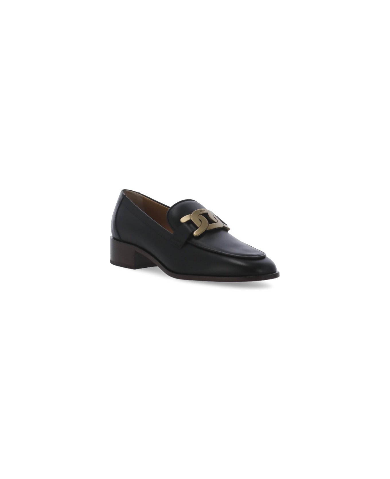 Tod's Chain Detail Loafers - Black
