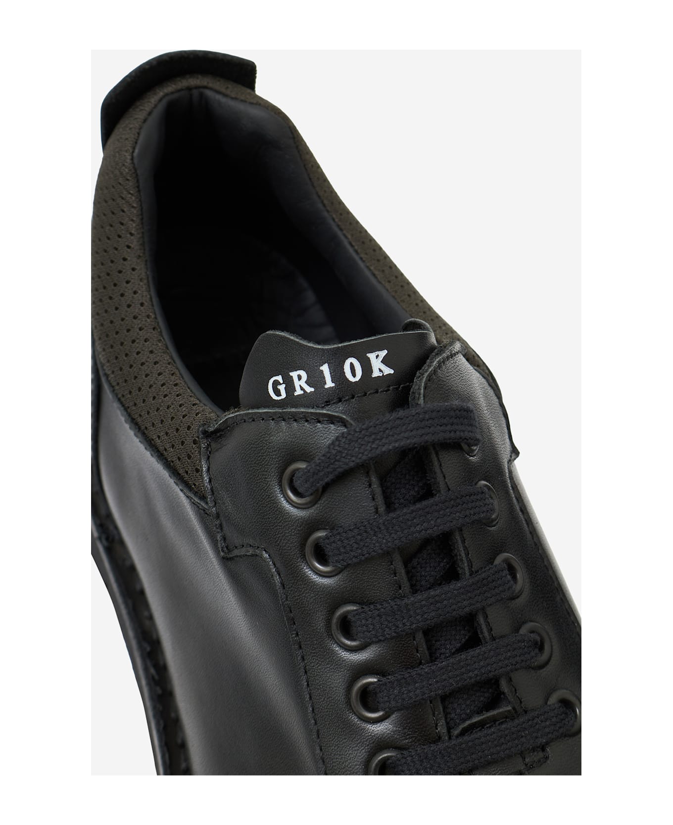 GR10K Asphalt Derby Lace Up Shoes - black
