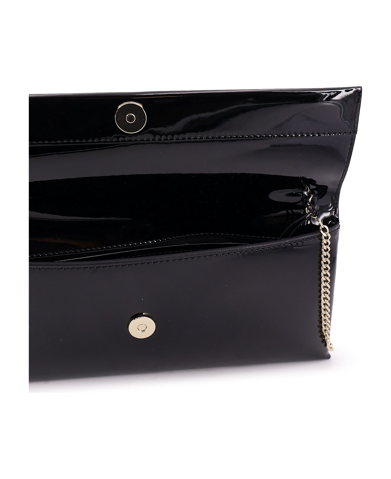 Hugo Boss Patent Leather Clutch Bag - BLACK