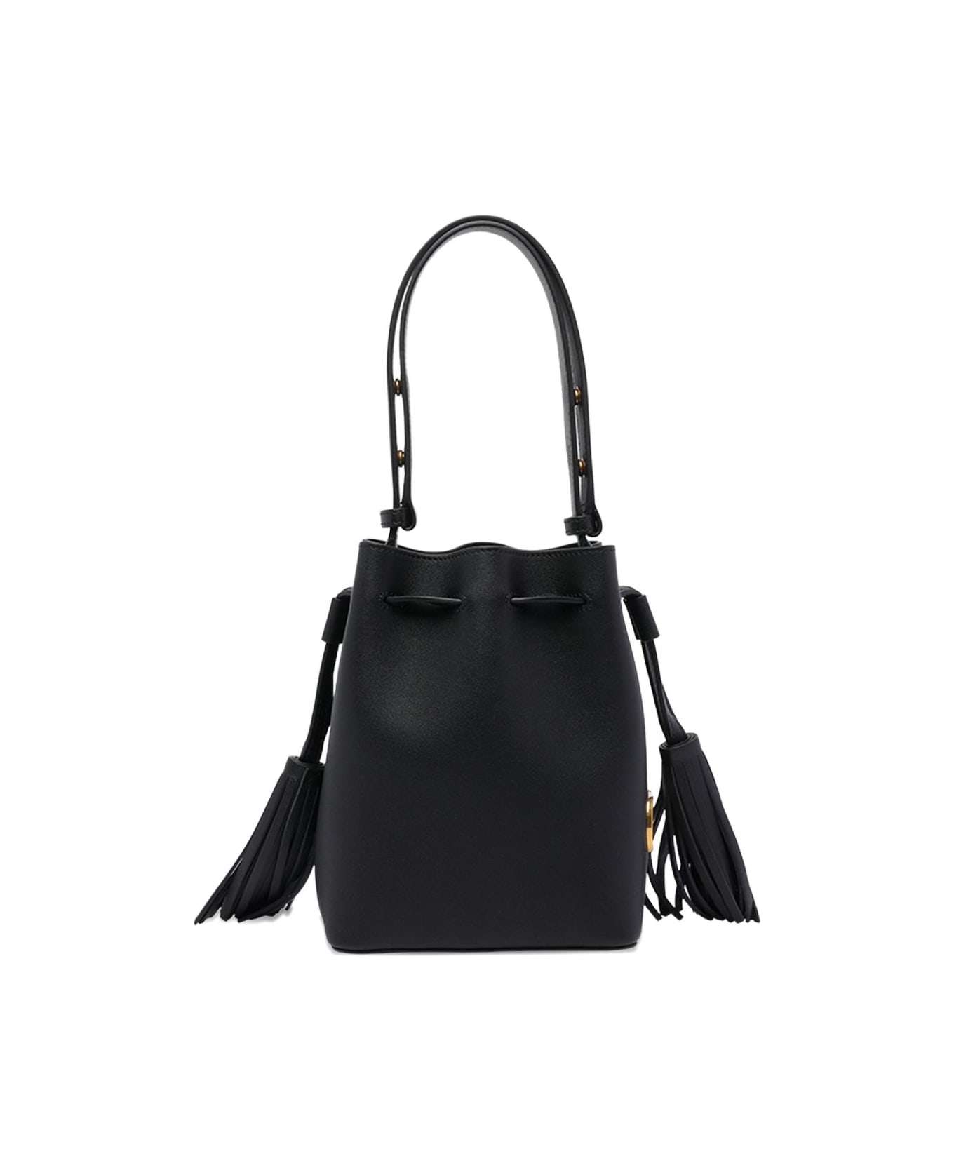 Valentino Garavani So Seau Small Leather Bucket Bag - Black