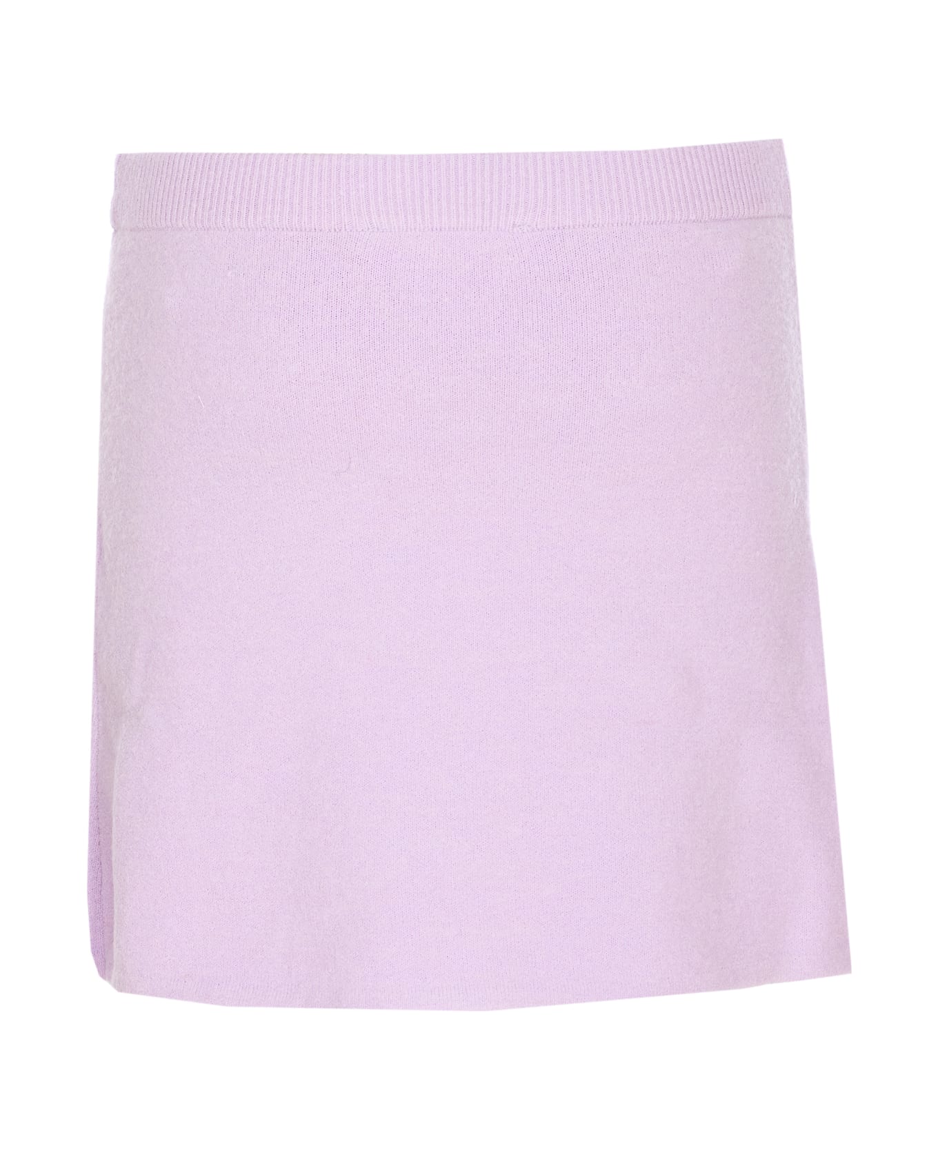 self-portrait Crystal Knit Skirt - Purple