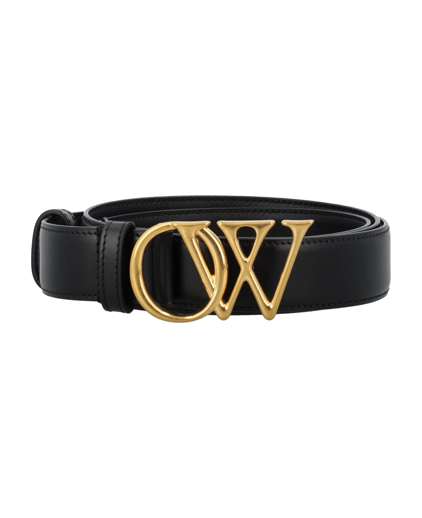 Off-White Ow Initials Belt - BLACK/GOLD