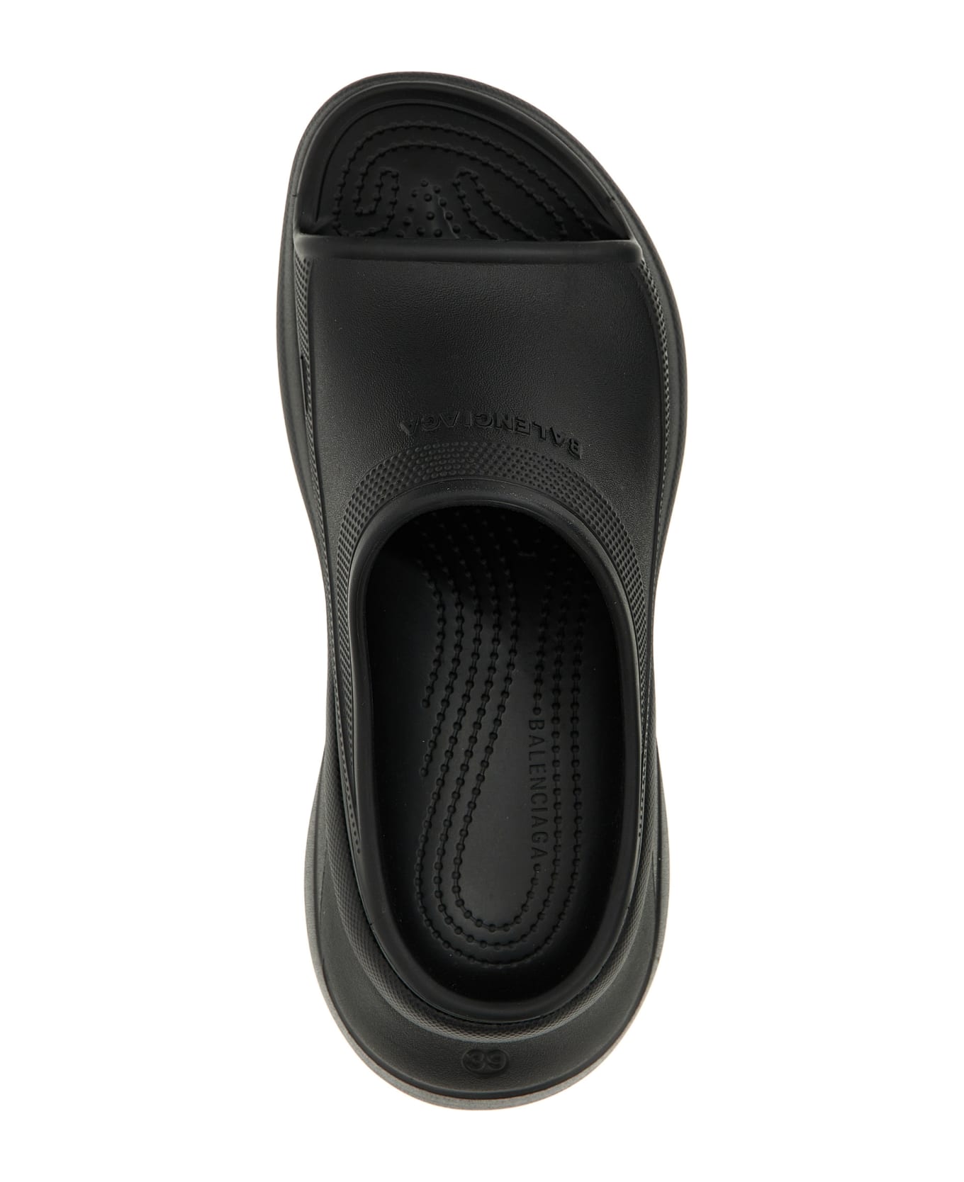 Balenciaga Crocs Platform Sandals - Black