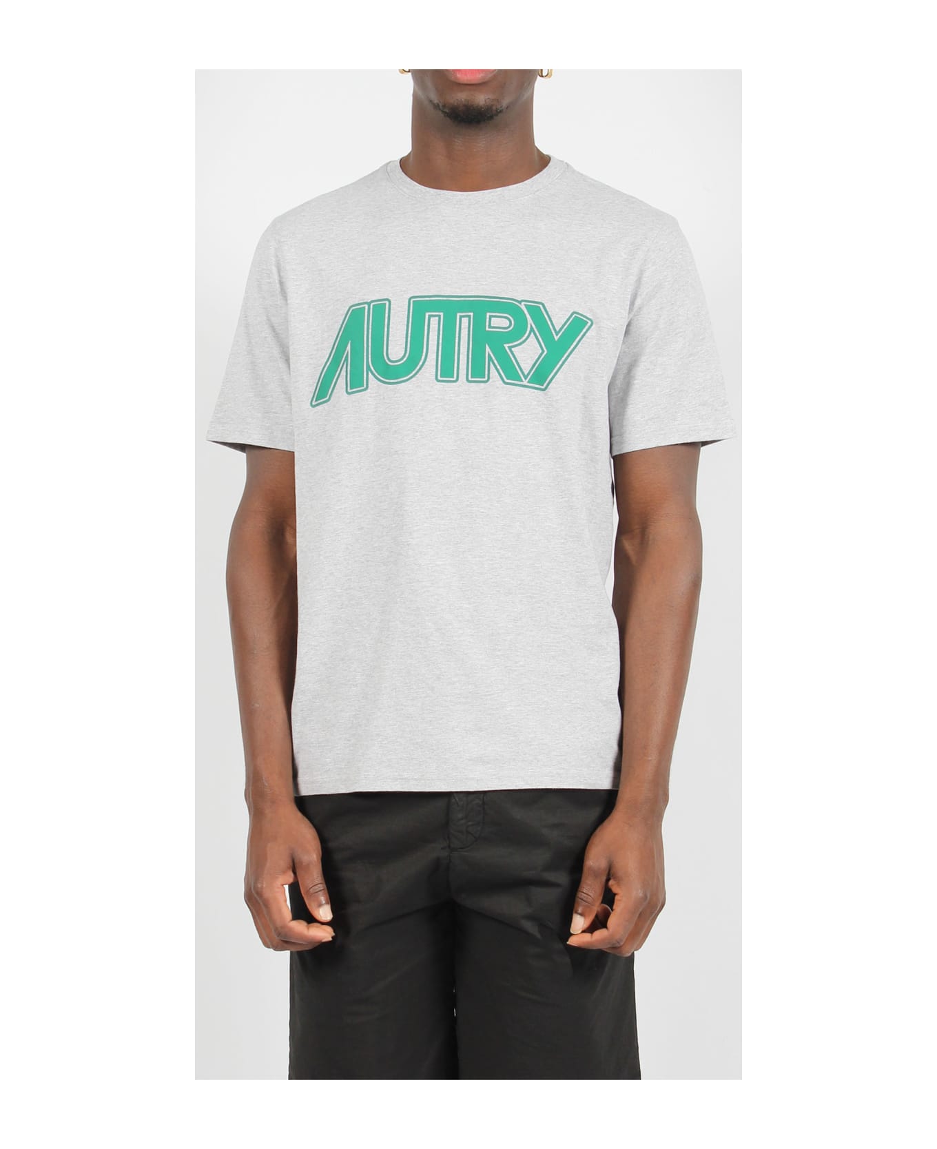Autry Melange Cotton T-shirt - Grey