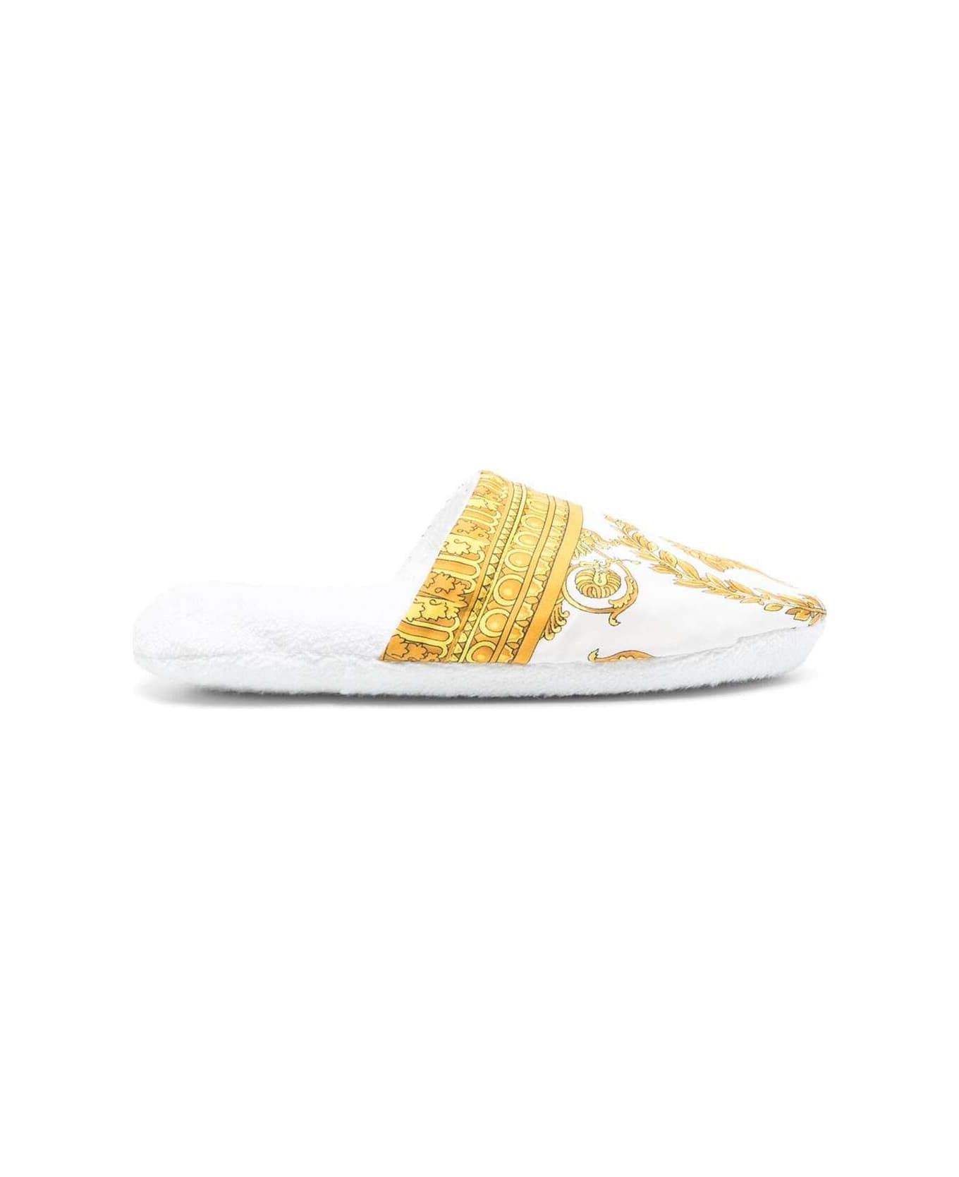 Versace Both Slides - White