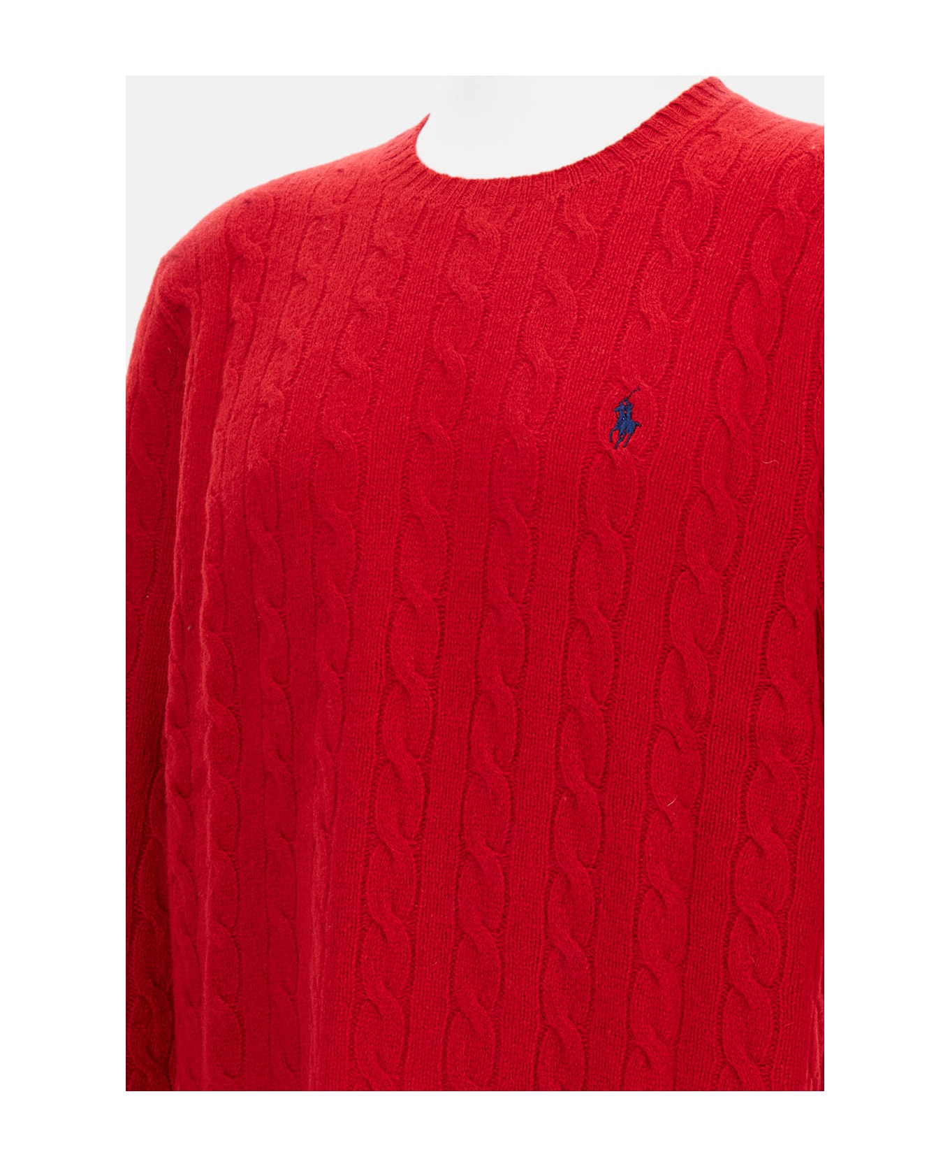 Polo Ralph Lauren Cable-knit Wool-cashmere Jumper - Red