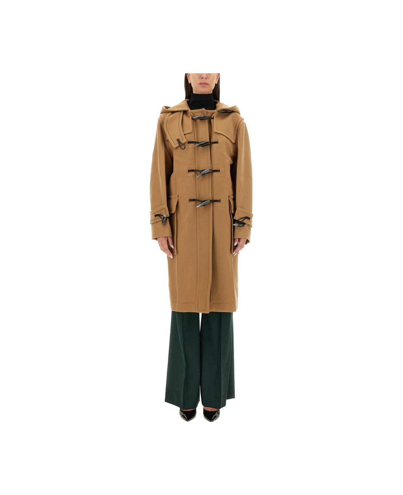 Victoria Beckham Oversize Coat - BEIGE