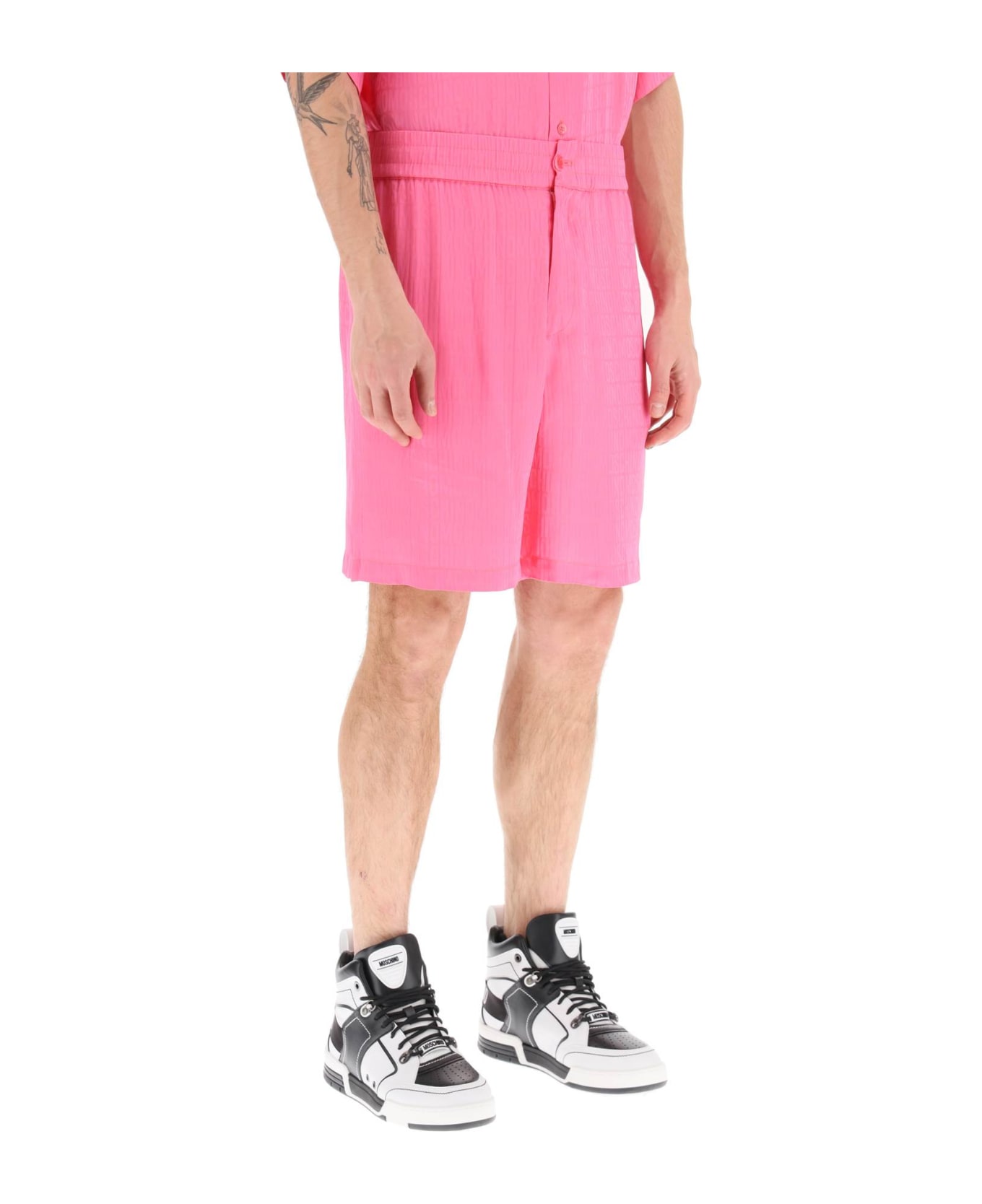 Moschino Monogram Bermuda Shorts - ROSA (Pink)