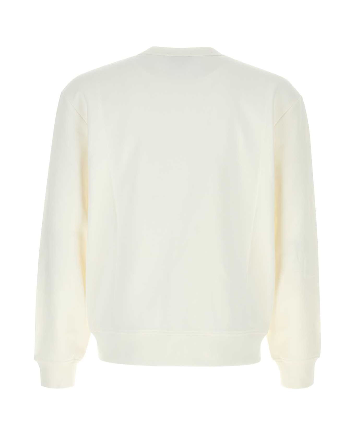 A.P.C. White Cotton T-shirt - BLANCVERT
