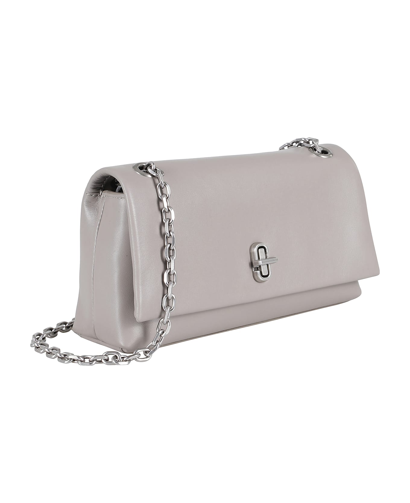 Marc Jacobs The Dual Wallet In Grey Leather - Cement