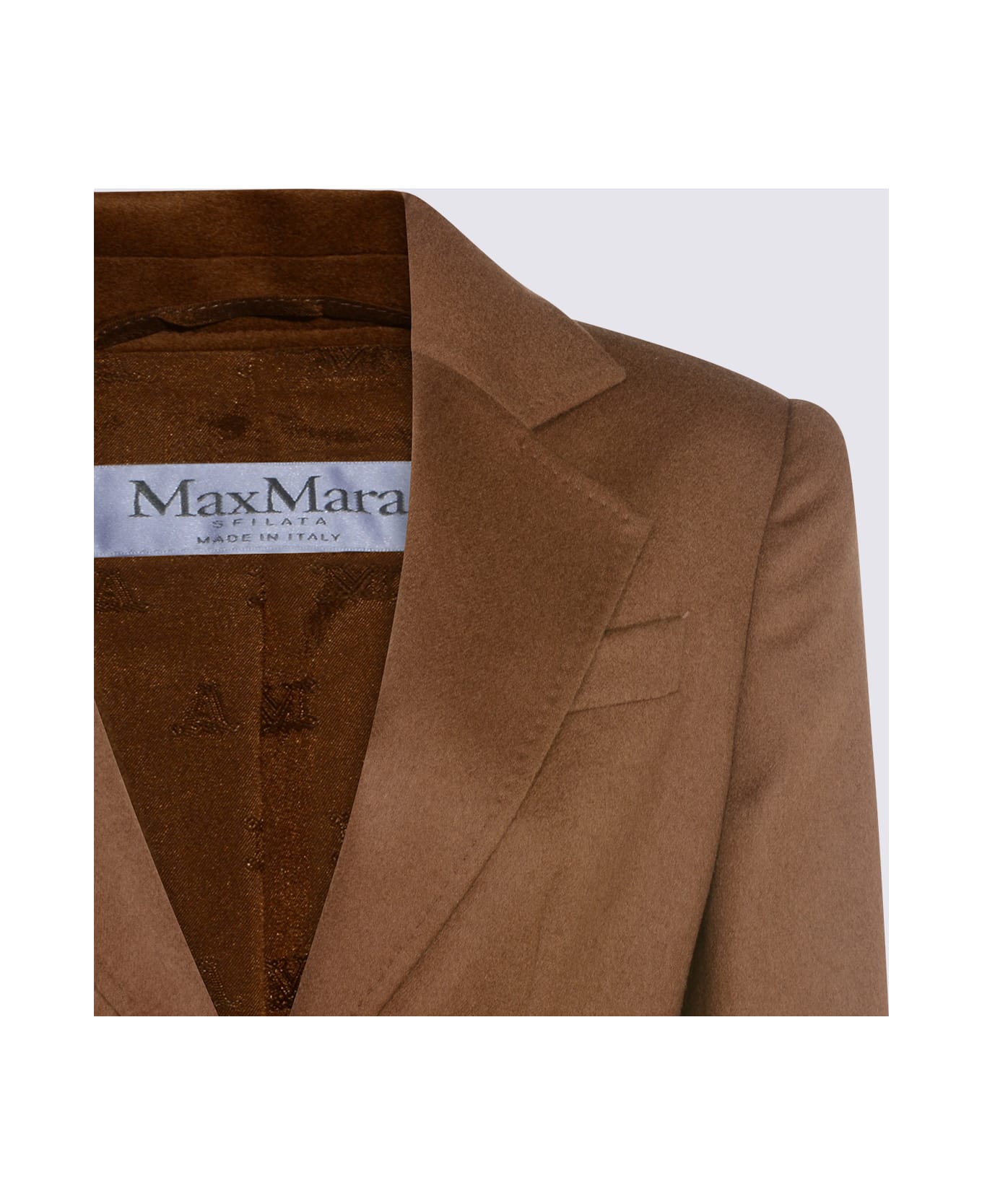 Max Mara Brown Suede Glenn Blazer - Leather Brown