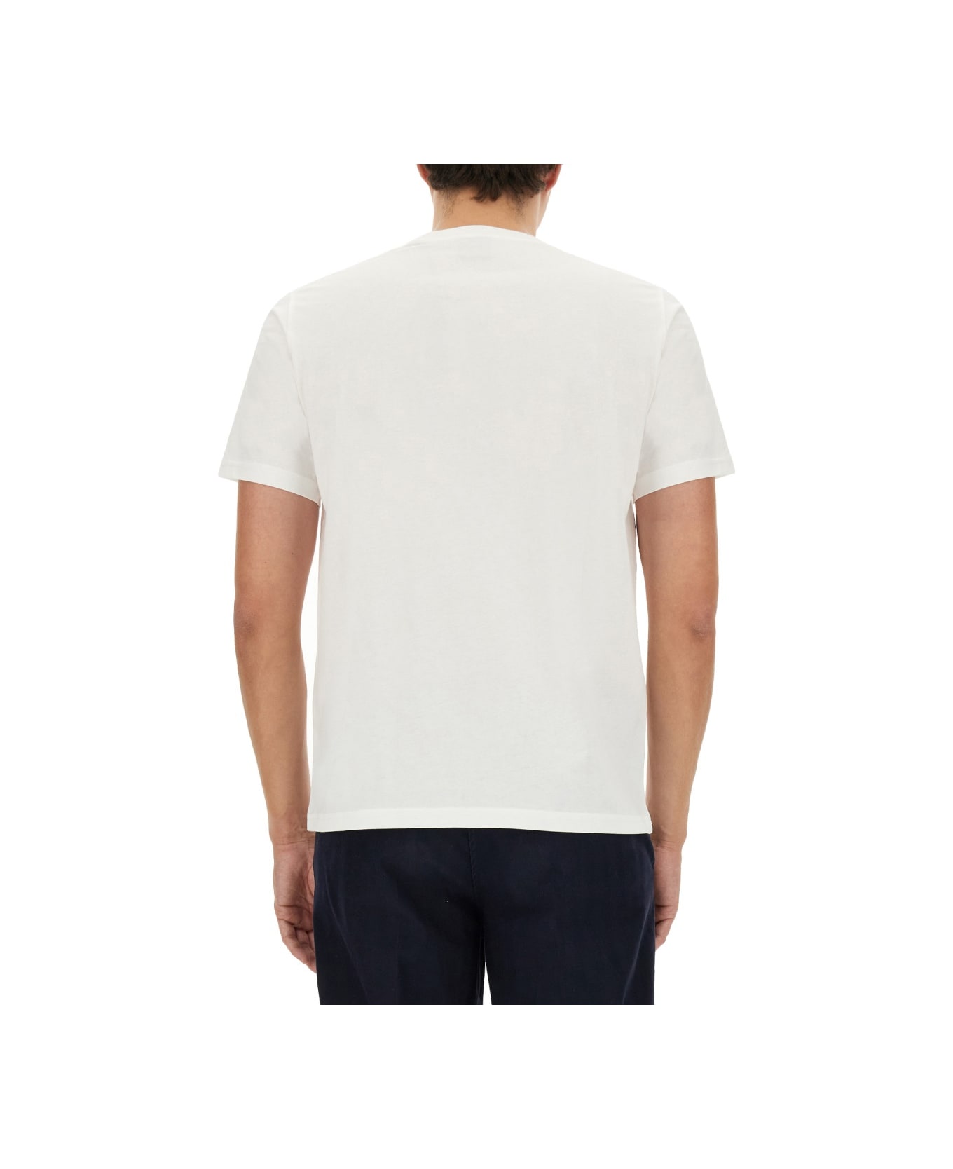 PS by Paul Smith Cyclist Print T-shirt - WHITE