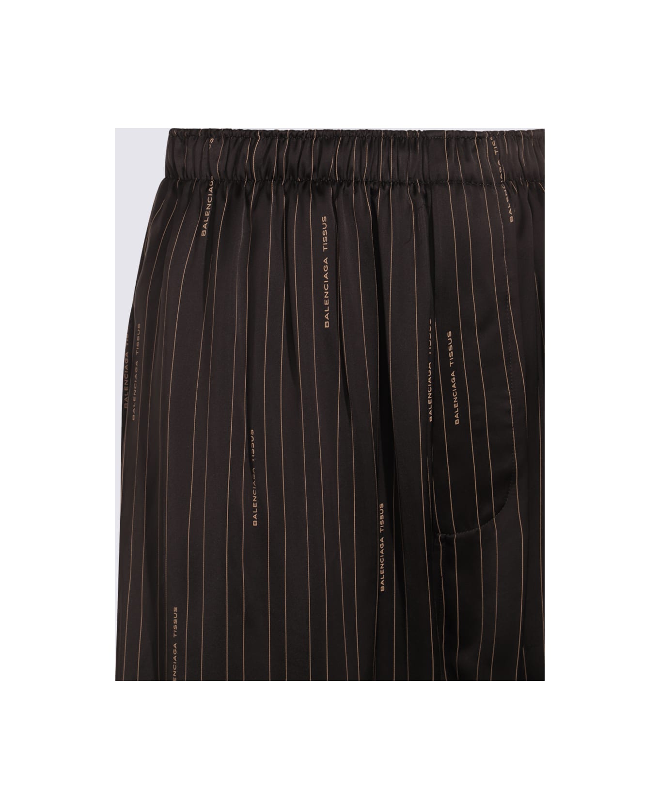 Balenciaga Black And Brown Pants - Black