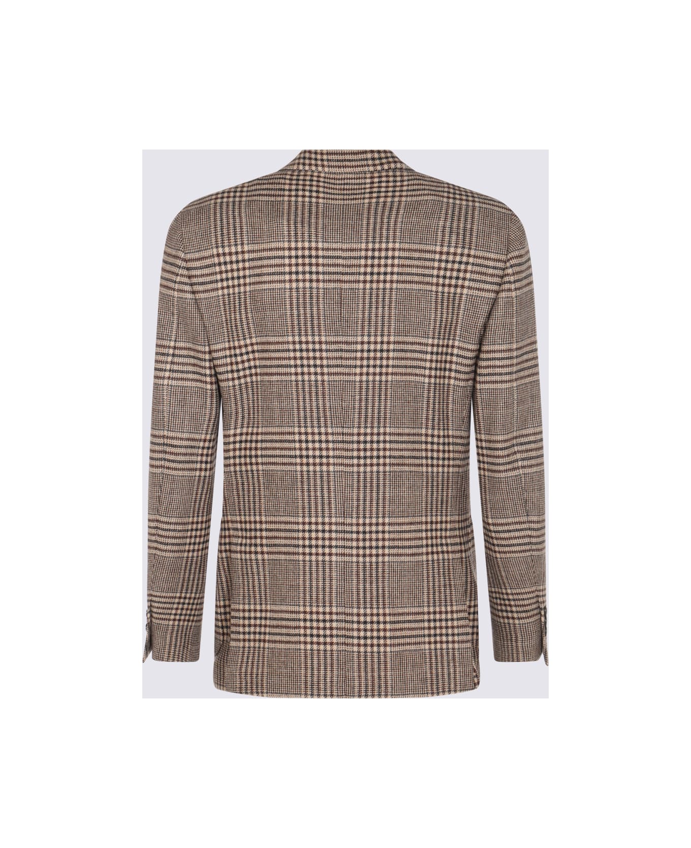 Lardini Multicolor Wool Blazer - Red