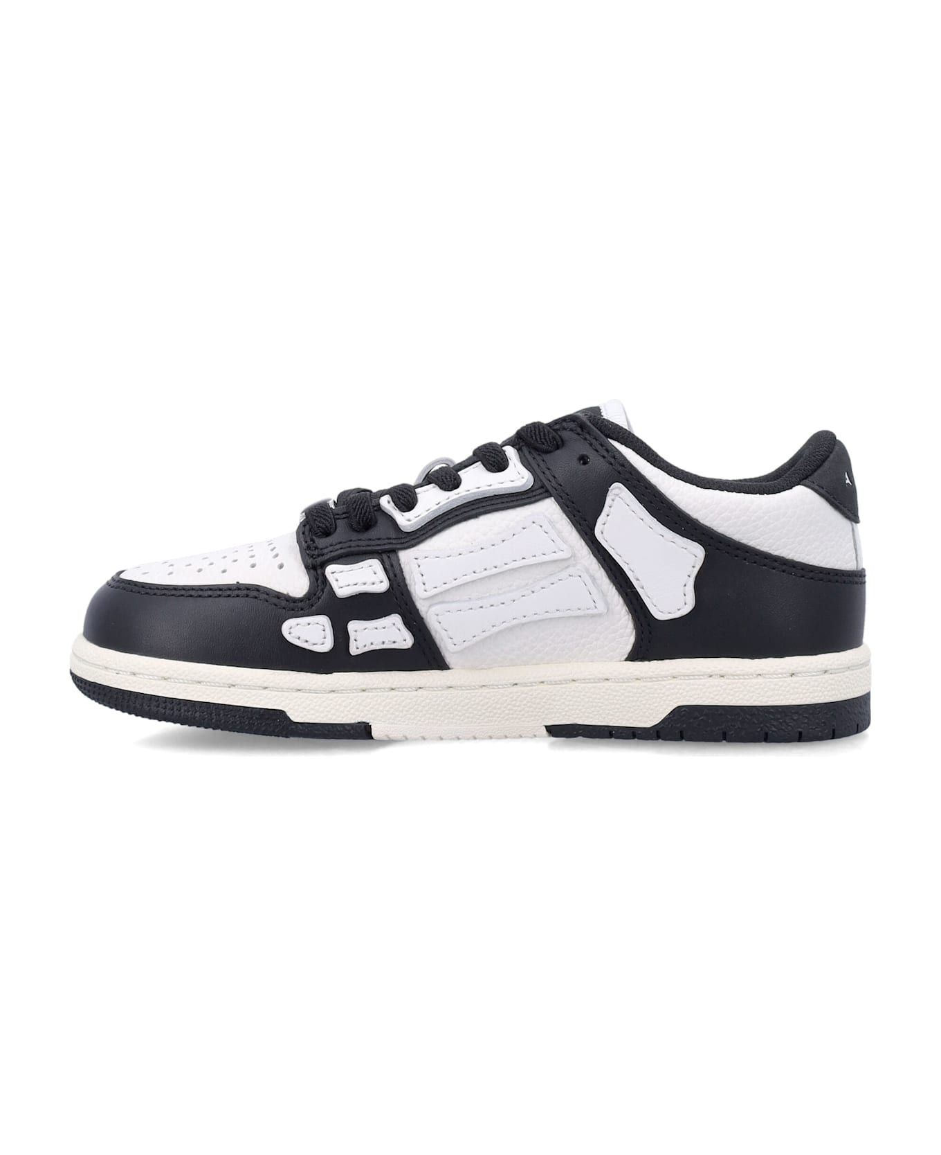 AMIRI Kid - Skel-top Low Sneakers - BLACK/WHITE