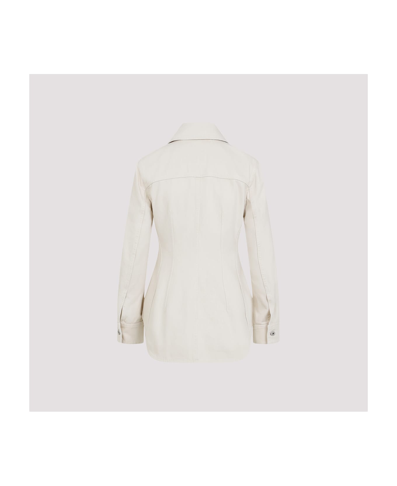Bottega Veneta Beige Cotton Denim Jacket - Pale Meringue