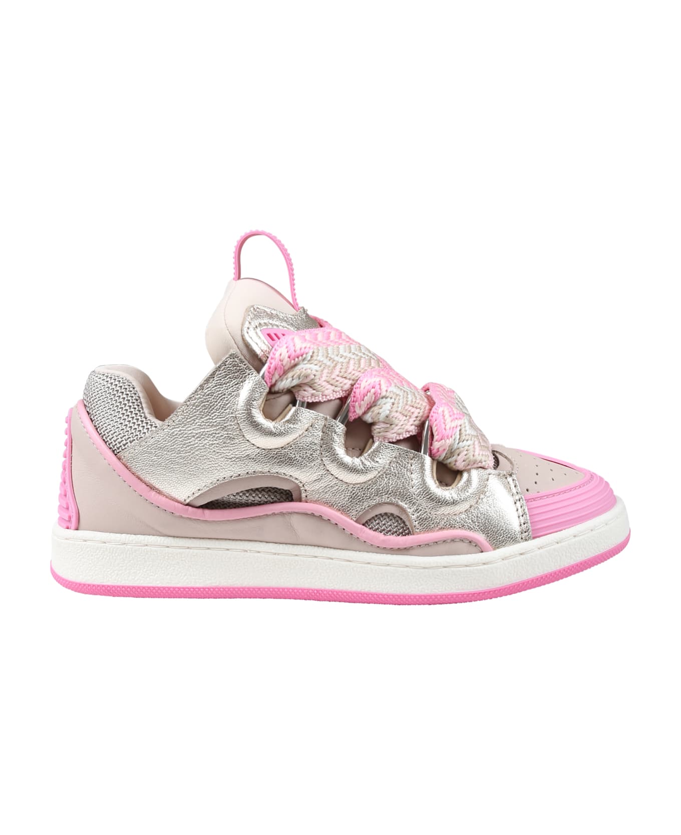 Lanvin Pink Sneakers For Girl - Rosa