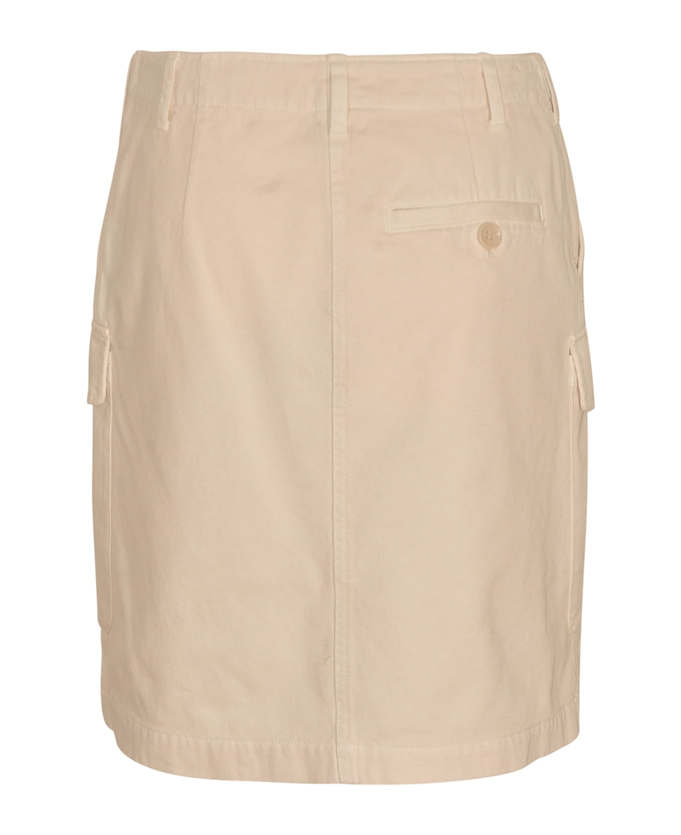 Aspesi Short Plain Cargo Skirt - Natural