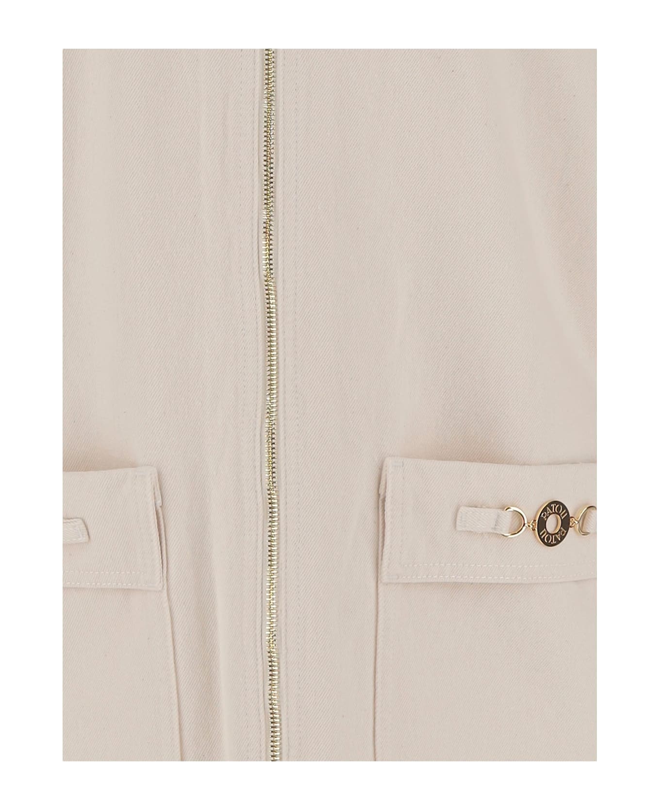 Patou Cotton Denim Mini Dress - White
