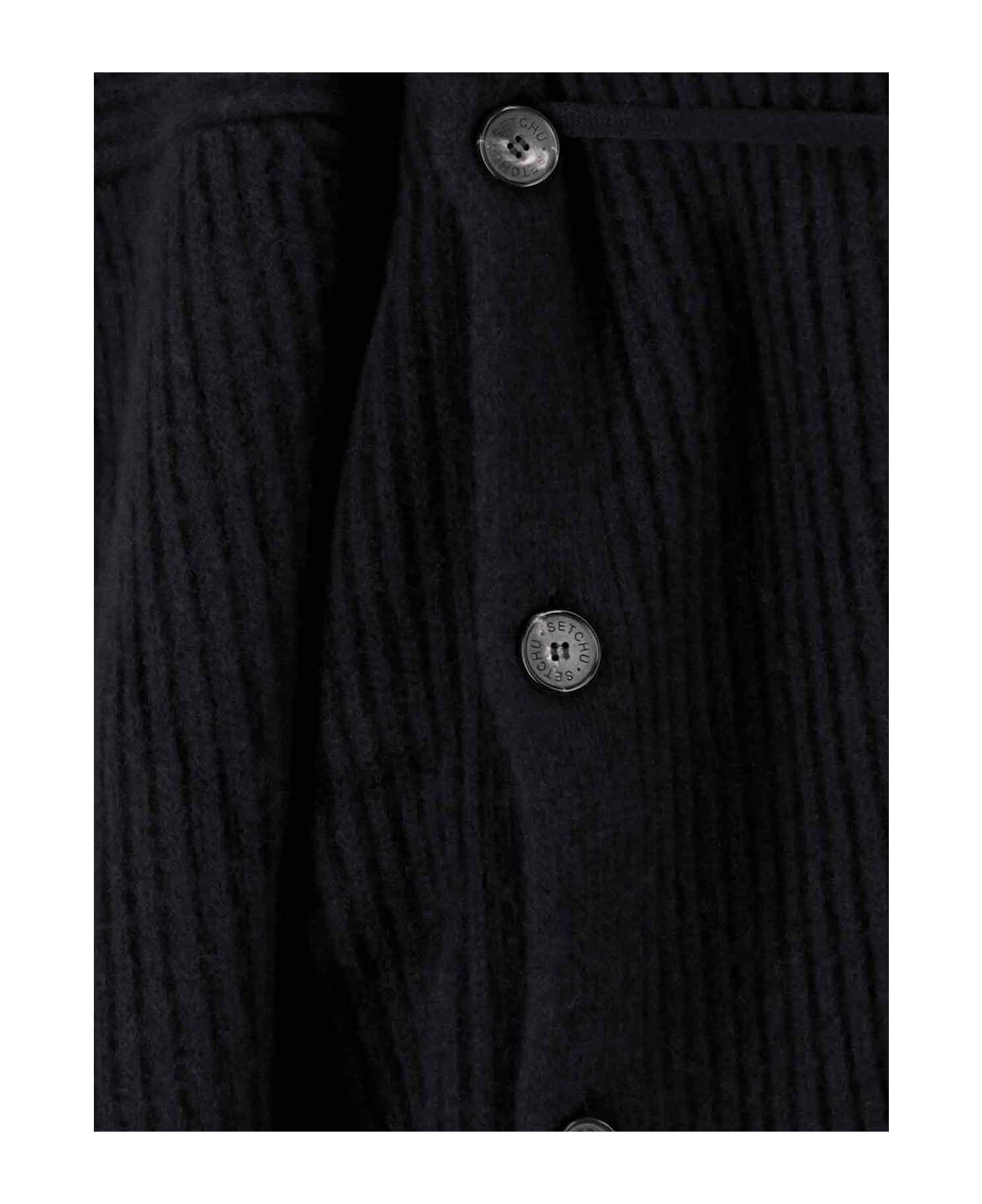 Setchu Wool And Cashmere Blend Sweater - Black  