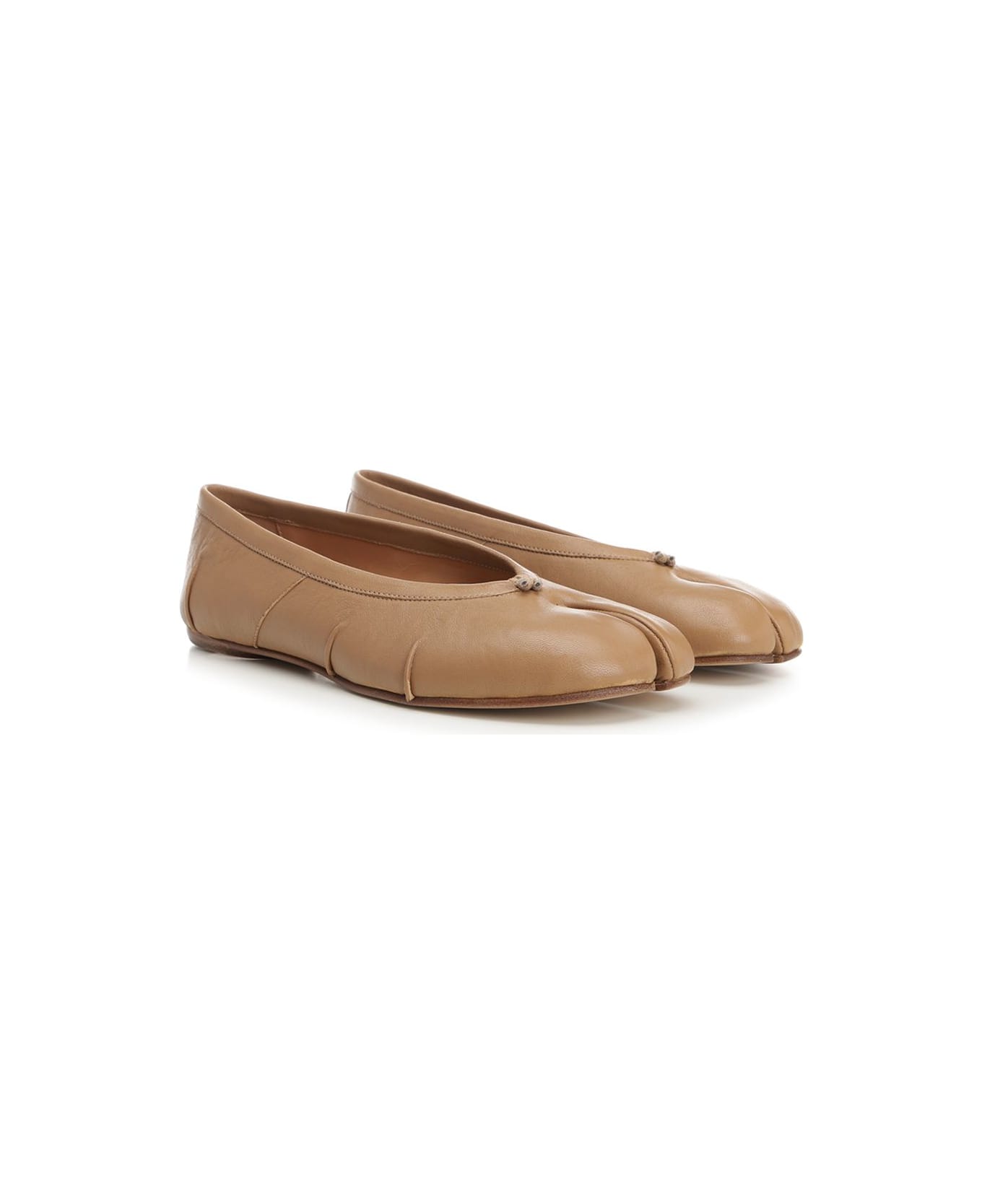 Maison Margiela "tabi" Flat Shoes - Beige