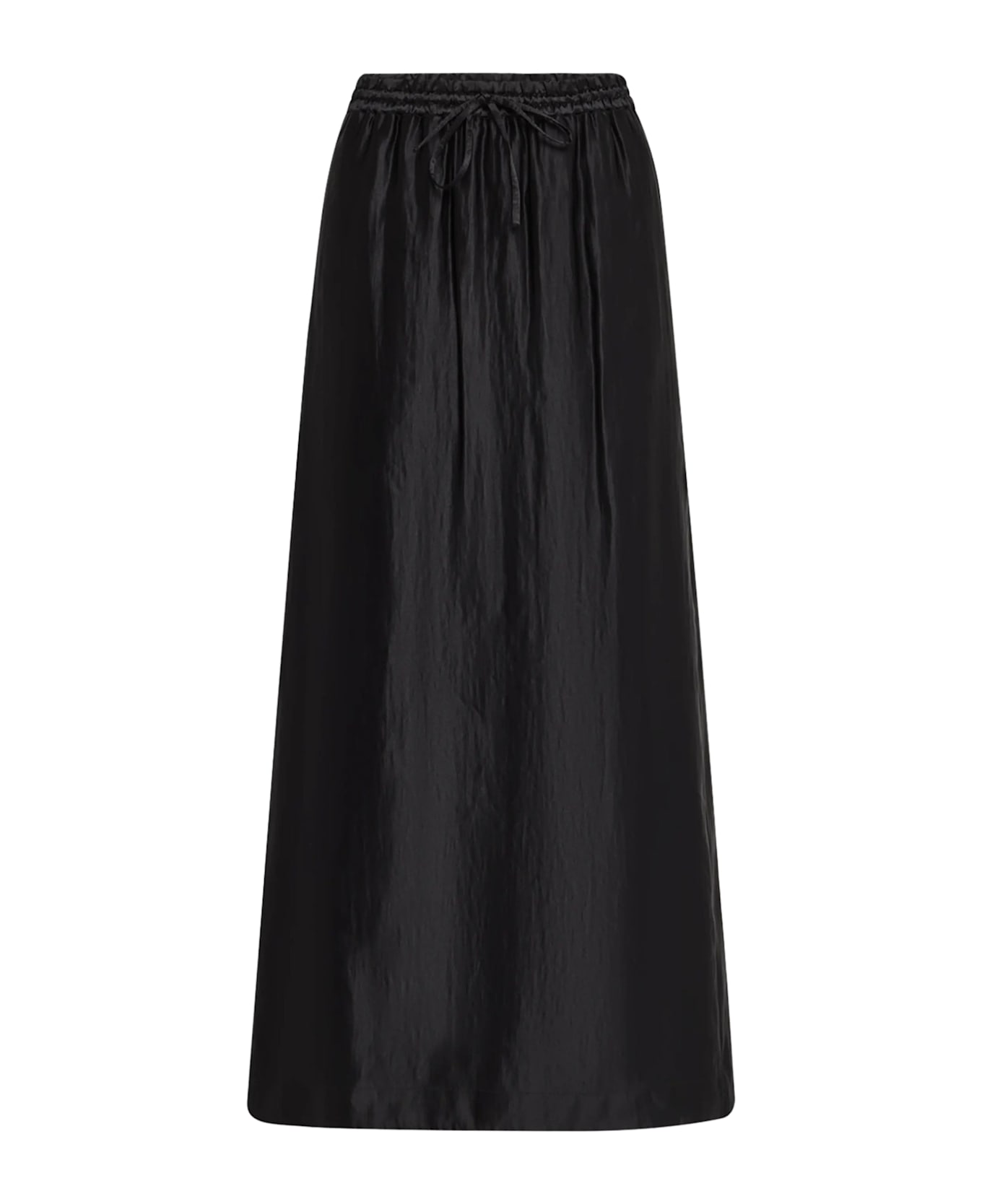 Loulou Studio Elastic Waistband Long Skirt - Black