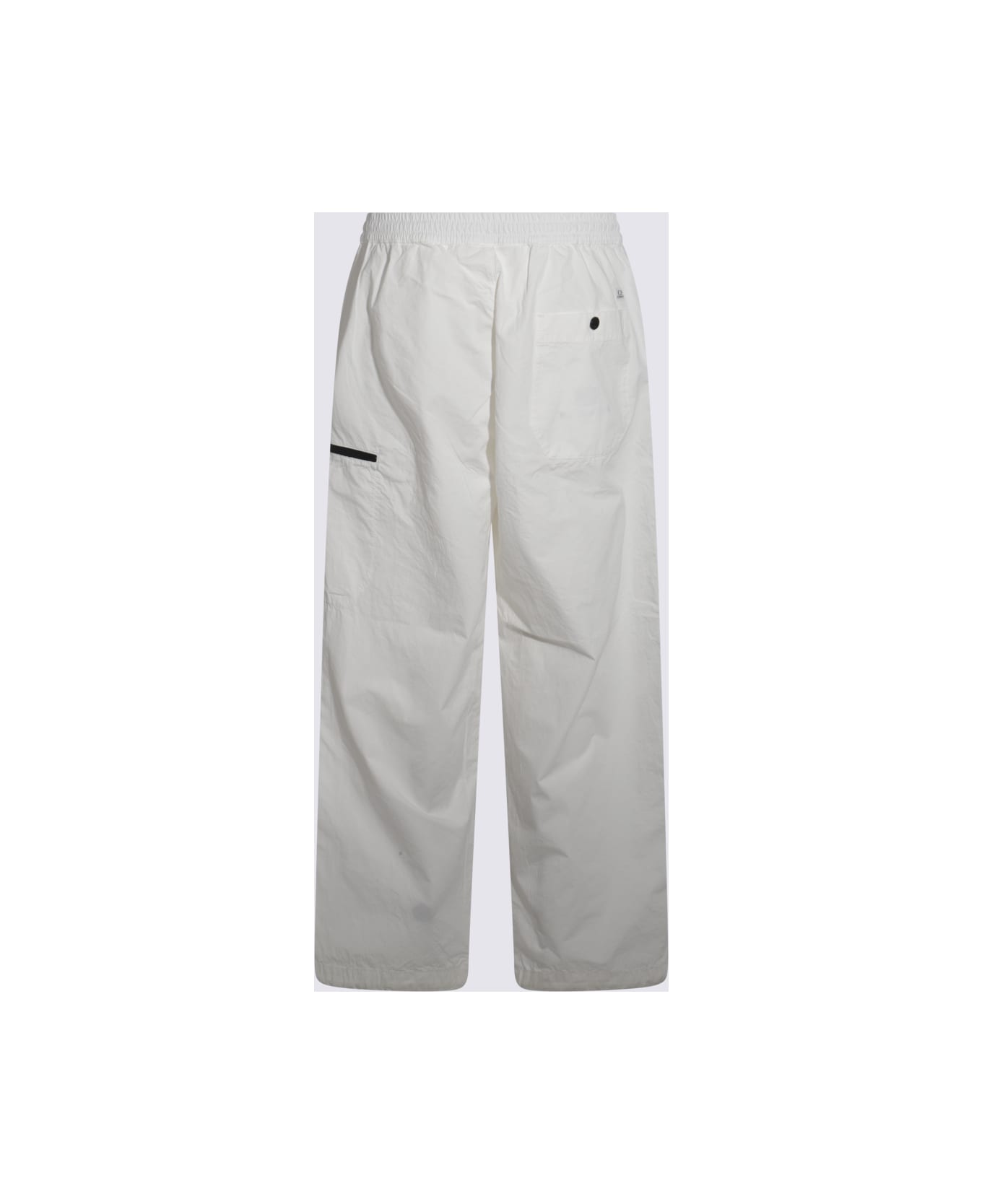C.P. Company Ivory Cotton Pants - Bianco gesso