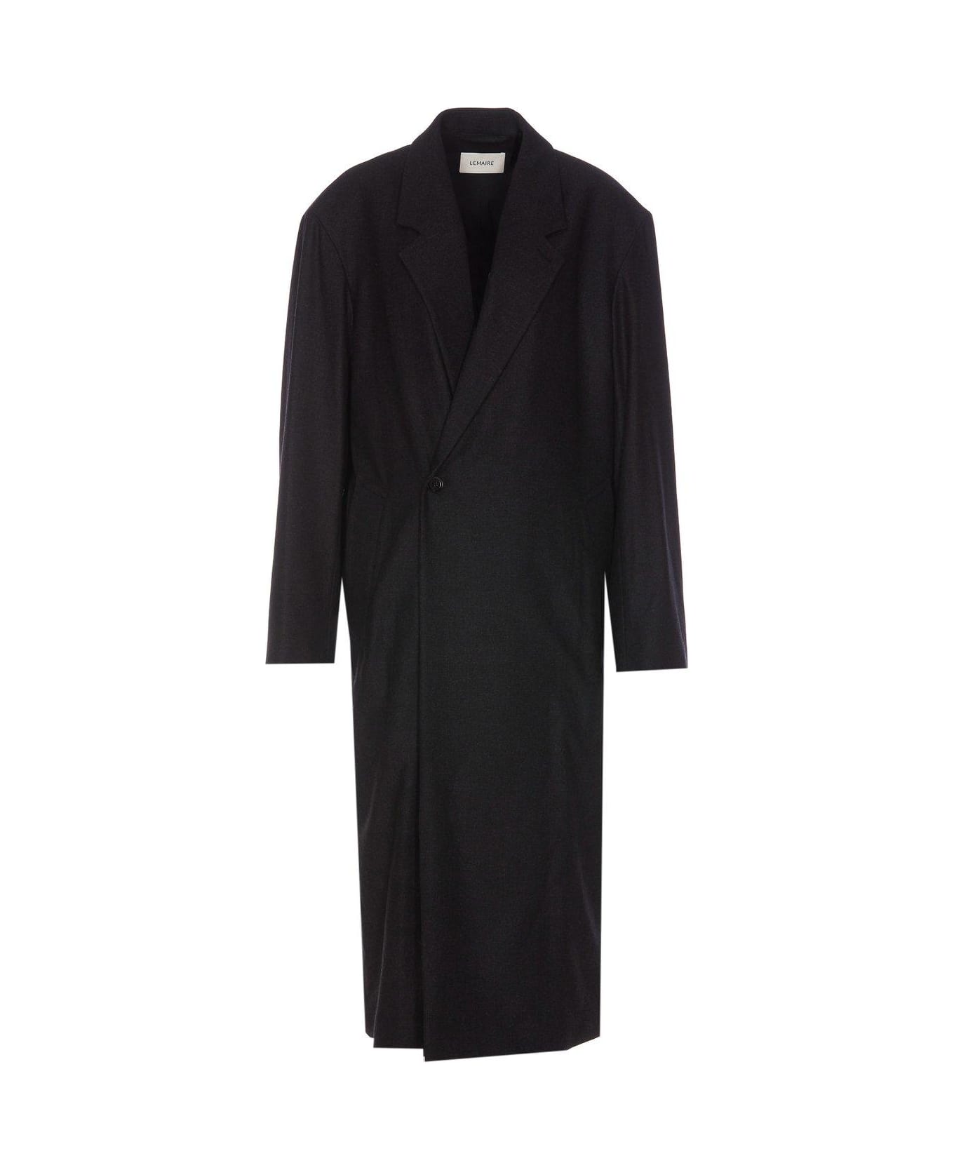 Lemaire Straight Hem Maxi Coat - Gray