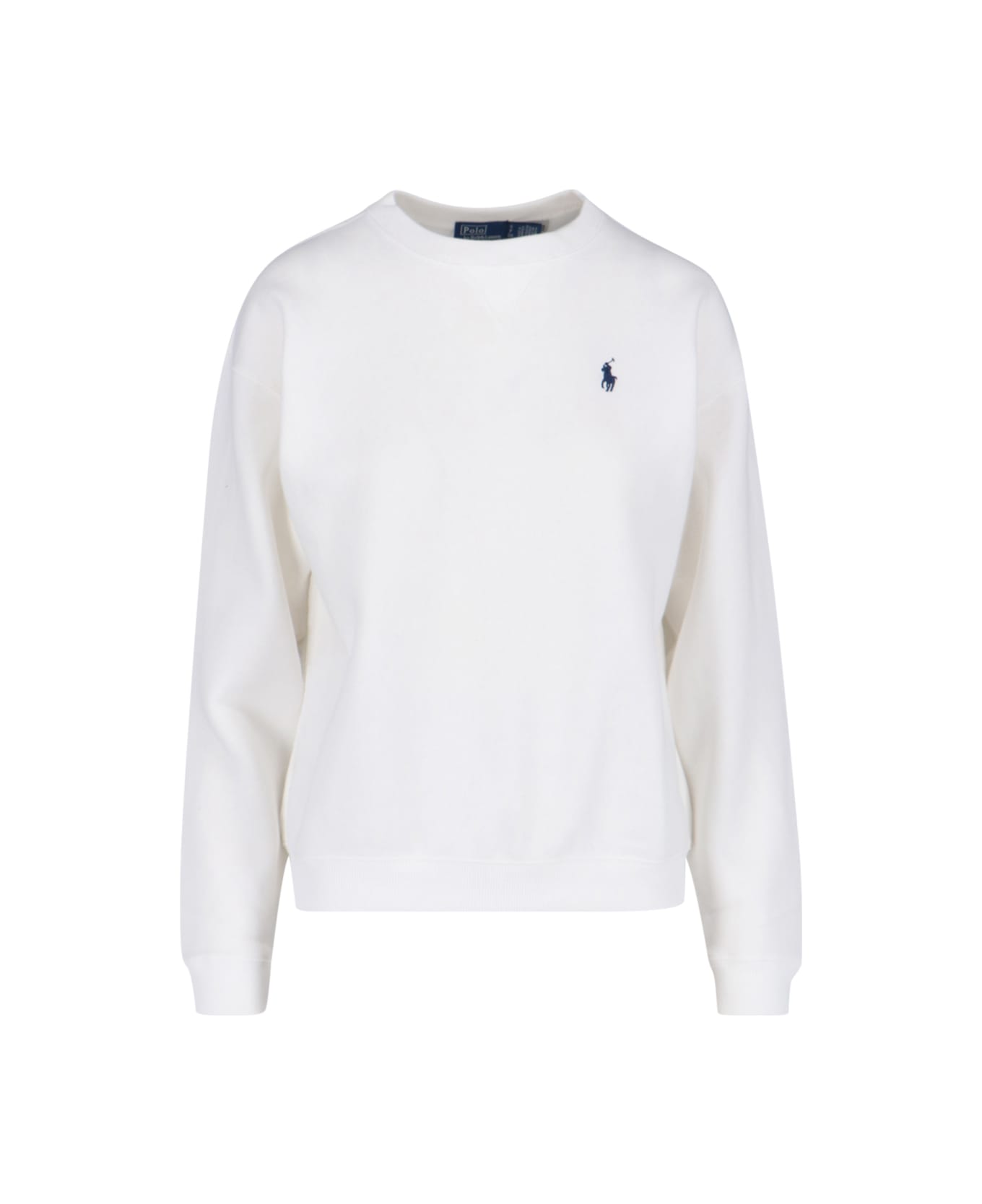 Polo Ralph Lauren Logo Crewneck Sweatshirt - White