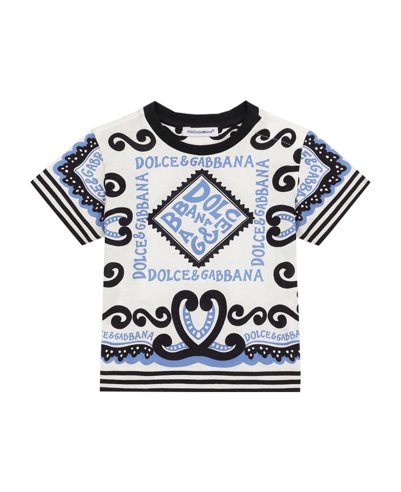 Dolce & Gabbana Marine Print Jersey T-shirt - Multicolor