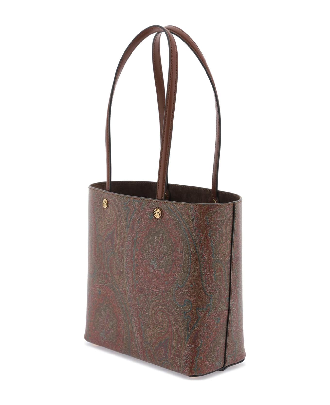 Etro Medium Etro Essential Shopping Bag With Clutch - Brown トートバッグ