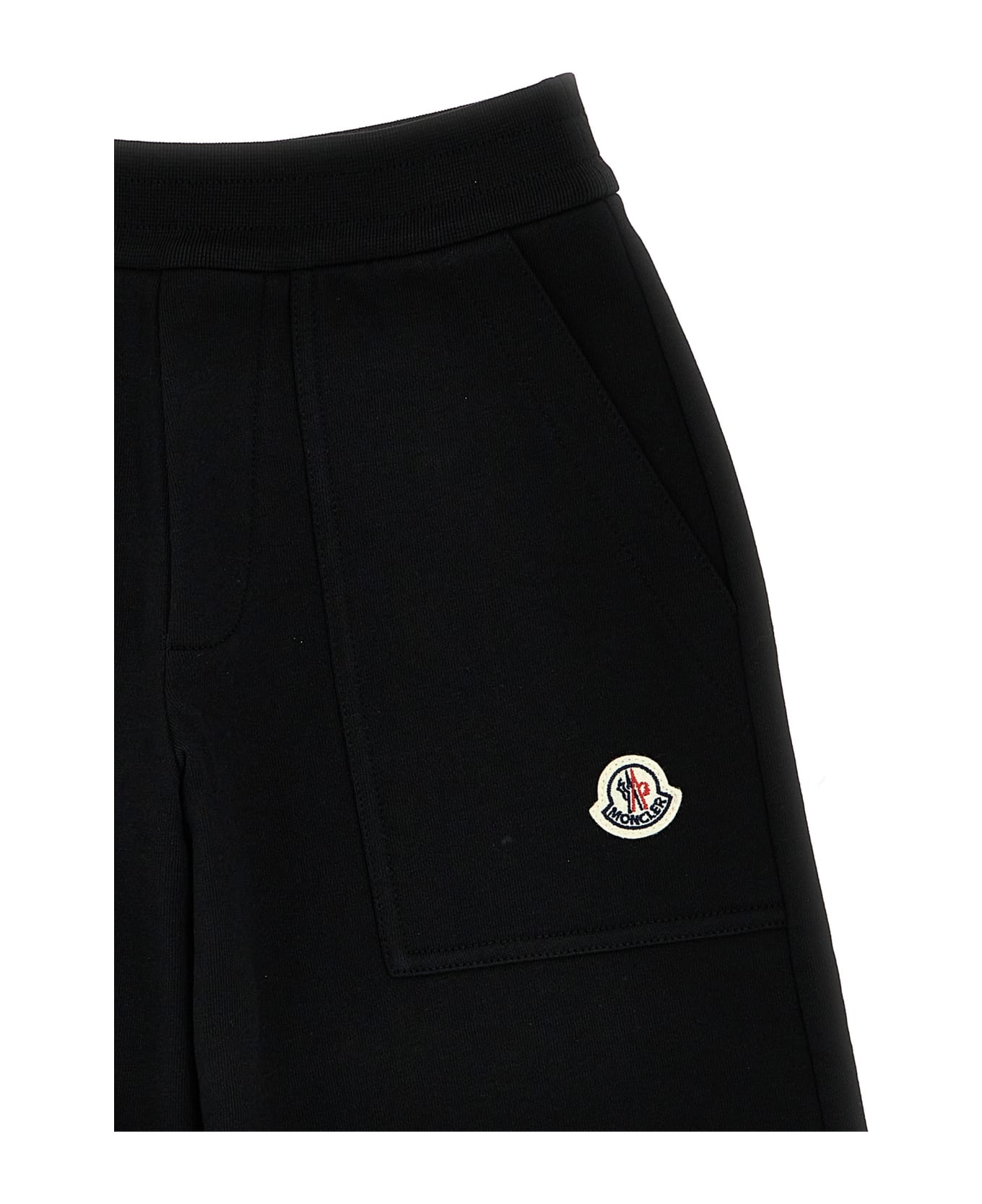 Moncler Logo Patch Bermuda Shorts - Black  
