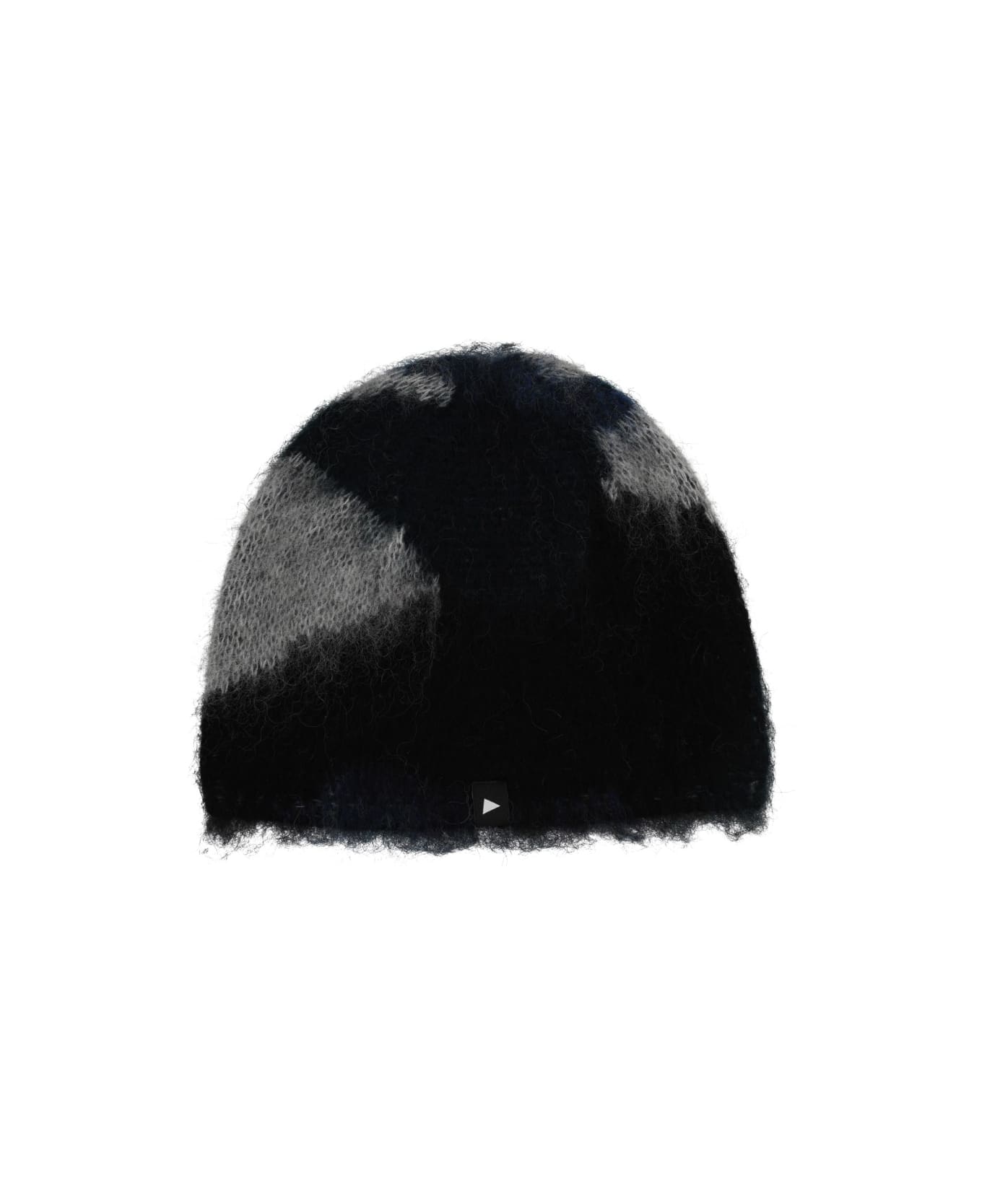 And Wander Wool Blend Beanie - BLACK