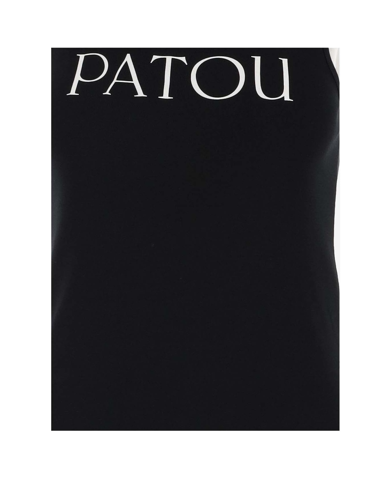 Patou Tank Top With Logo - Black タンクトップ