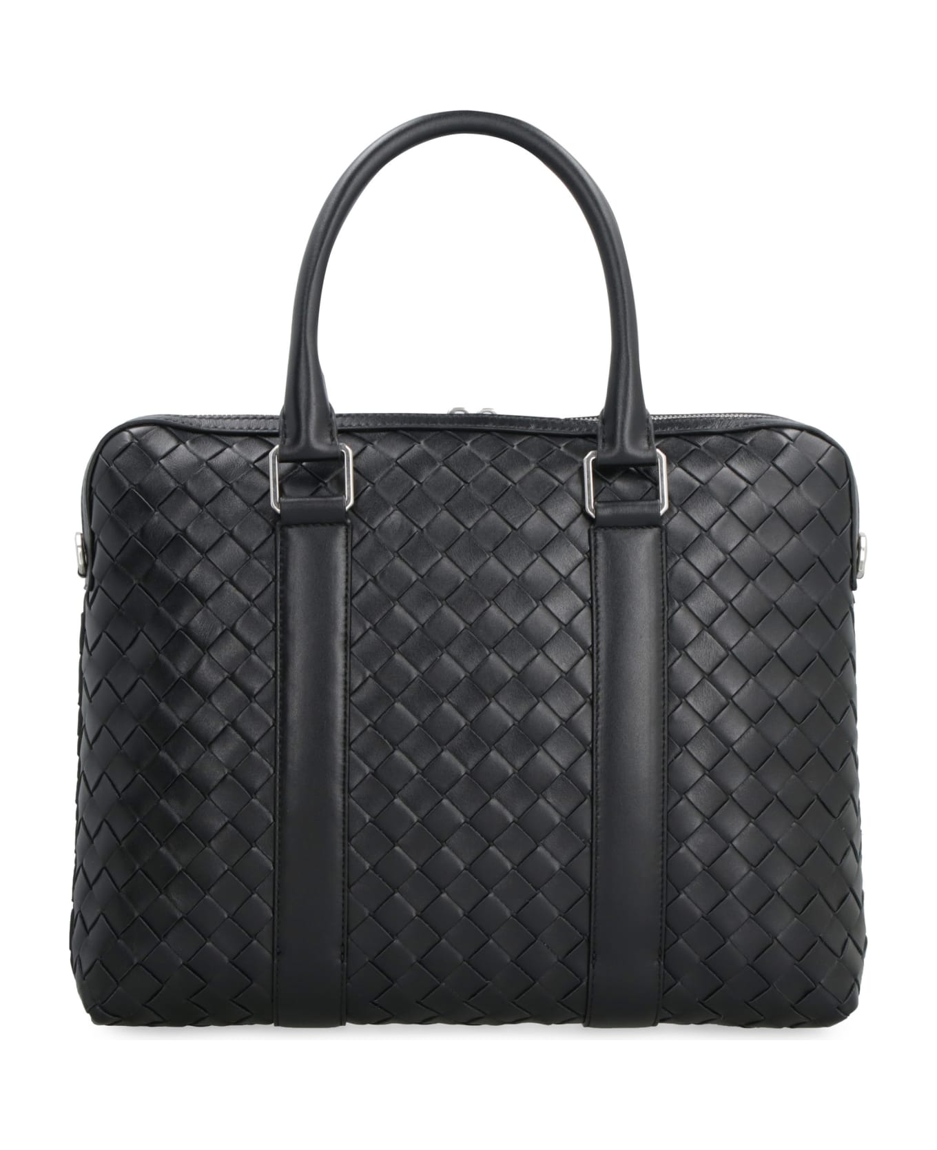 Bottega Veneta Intrecciato Document Case - black