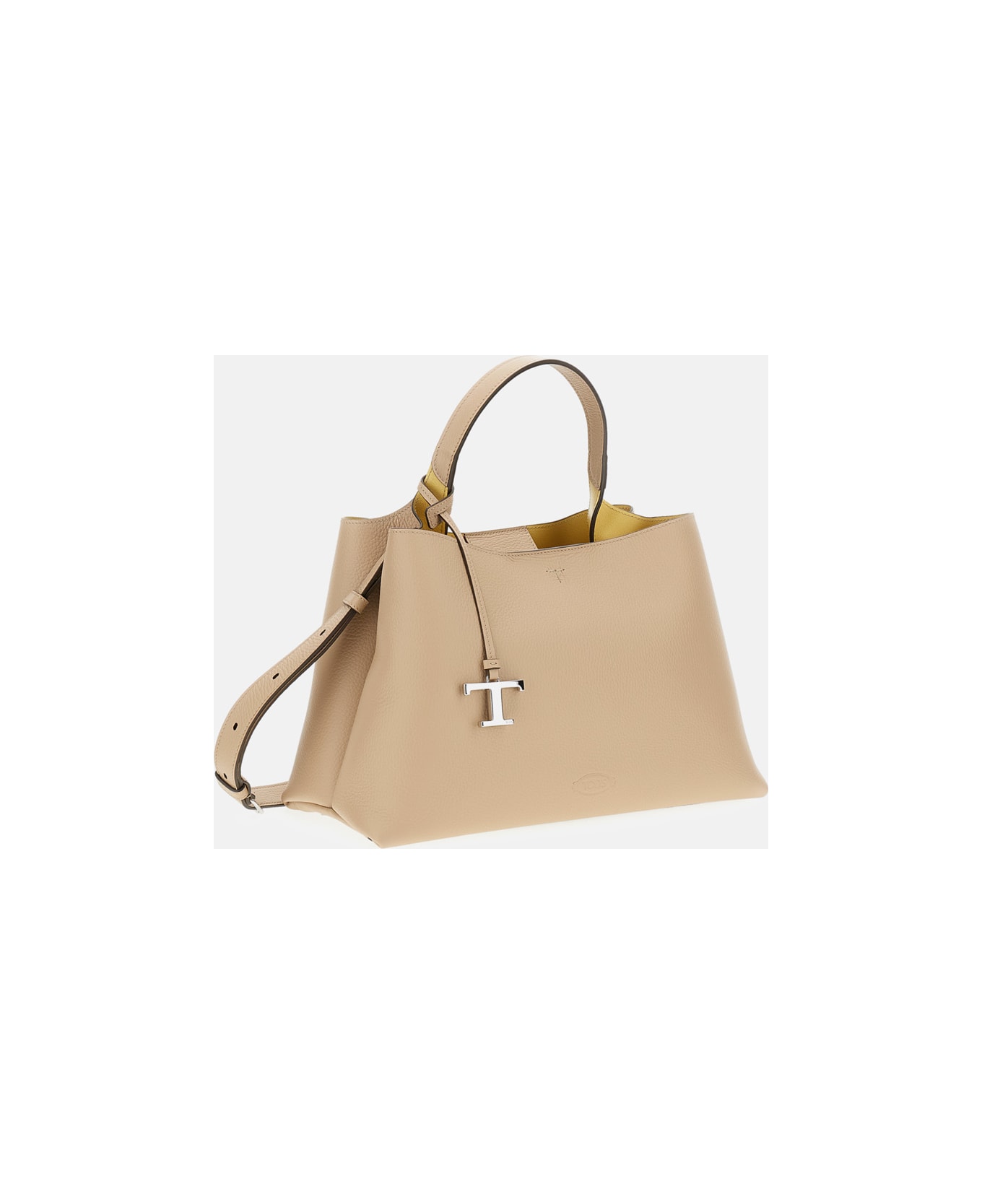 Tod's Apa Top Handle Media - Beige