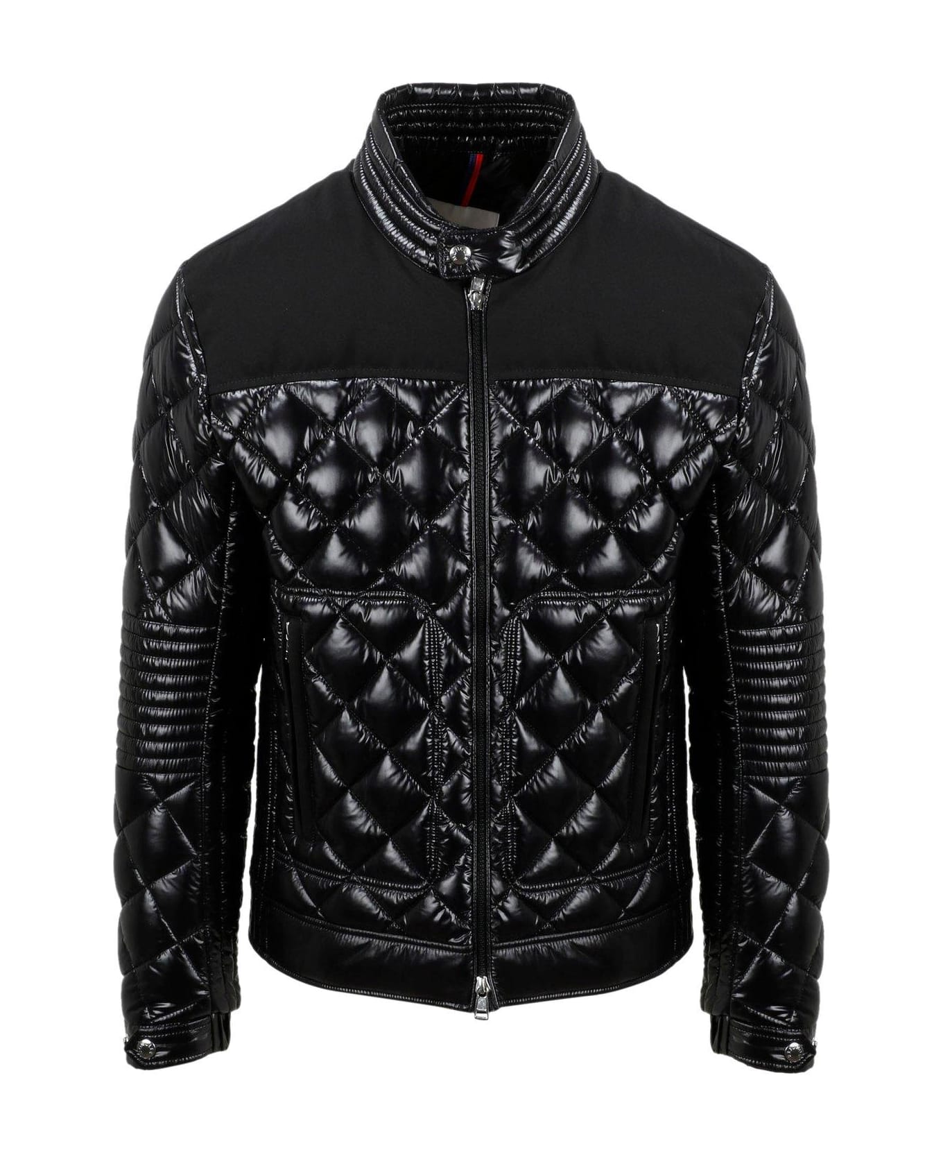 Moncler Veran Quilted Biker Jacket - Black