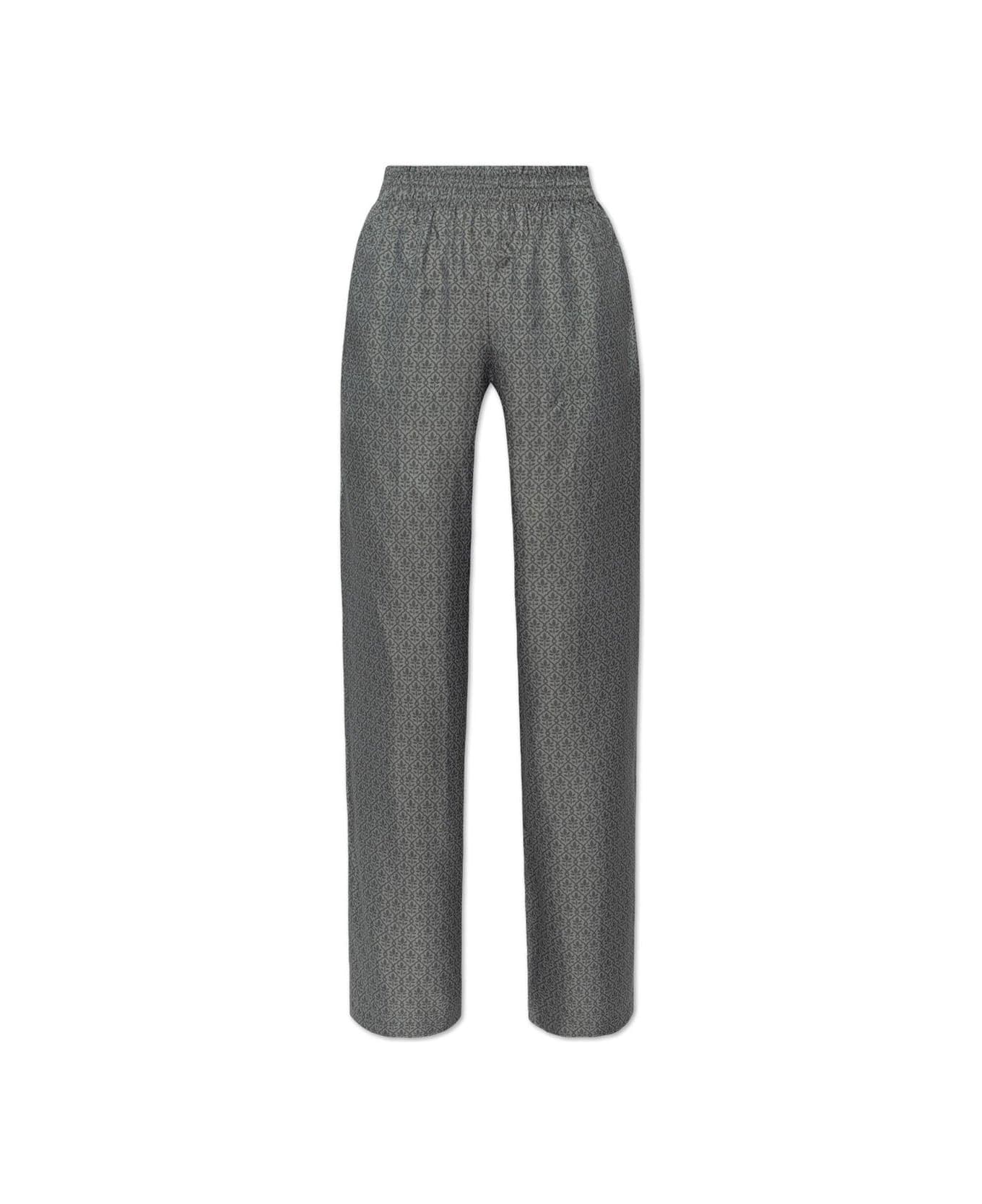 Golden Goose Patterned Loose-fit Trousers - Grey