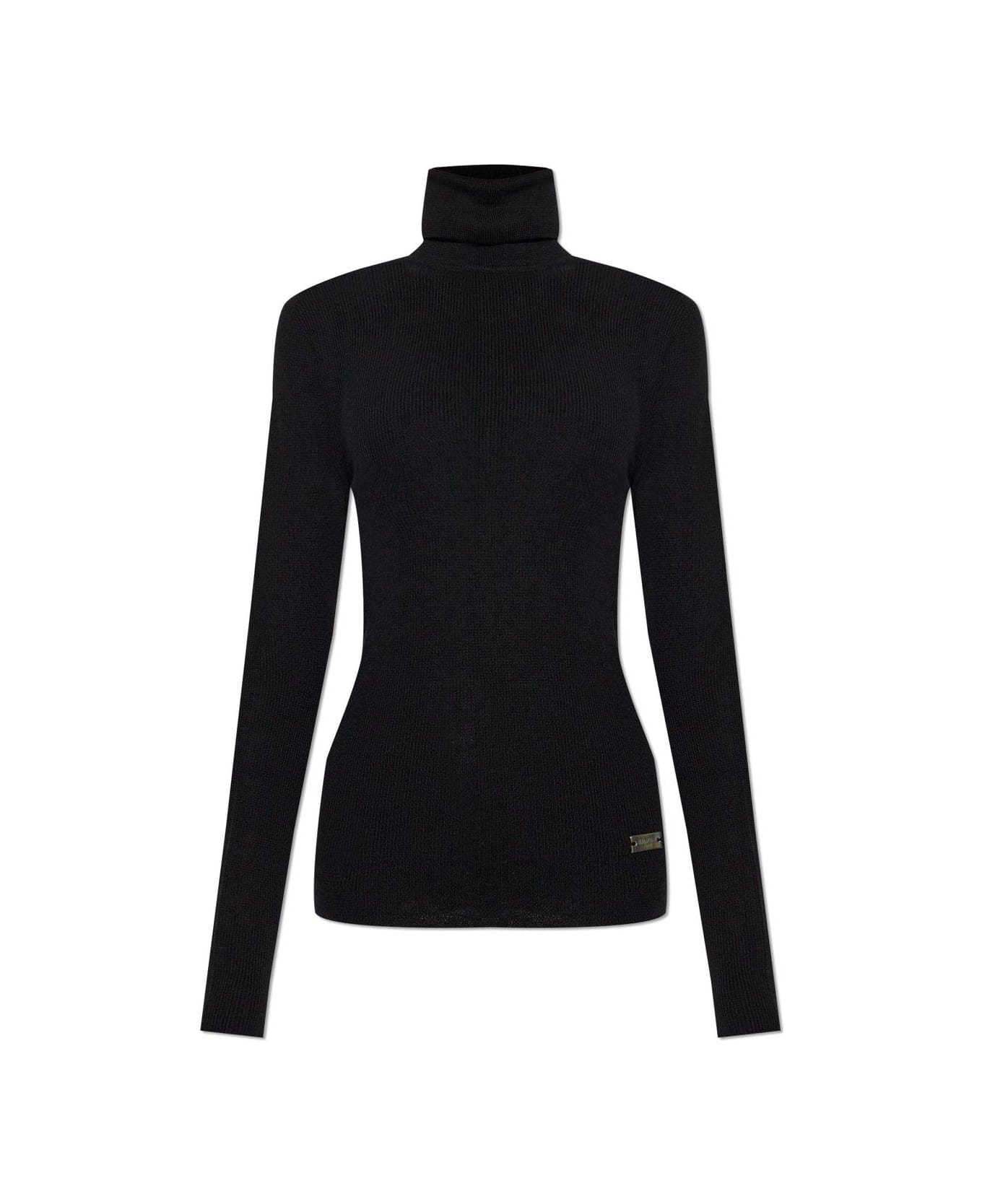 Balmain Turtleneck Knitted Jumper - Opa Noir